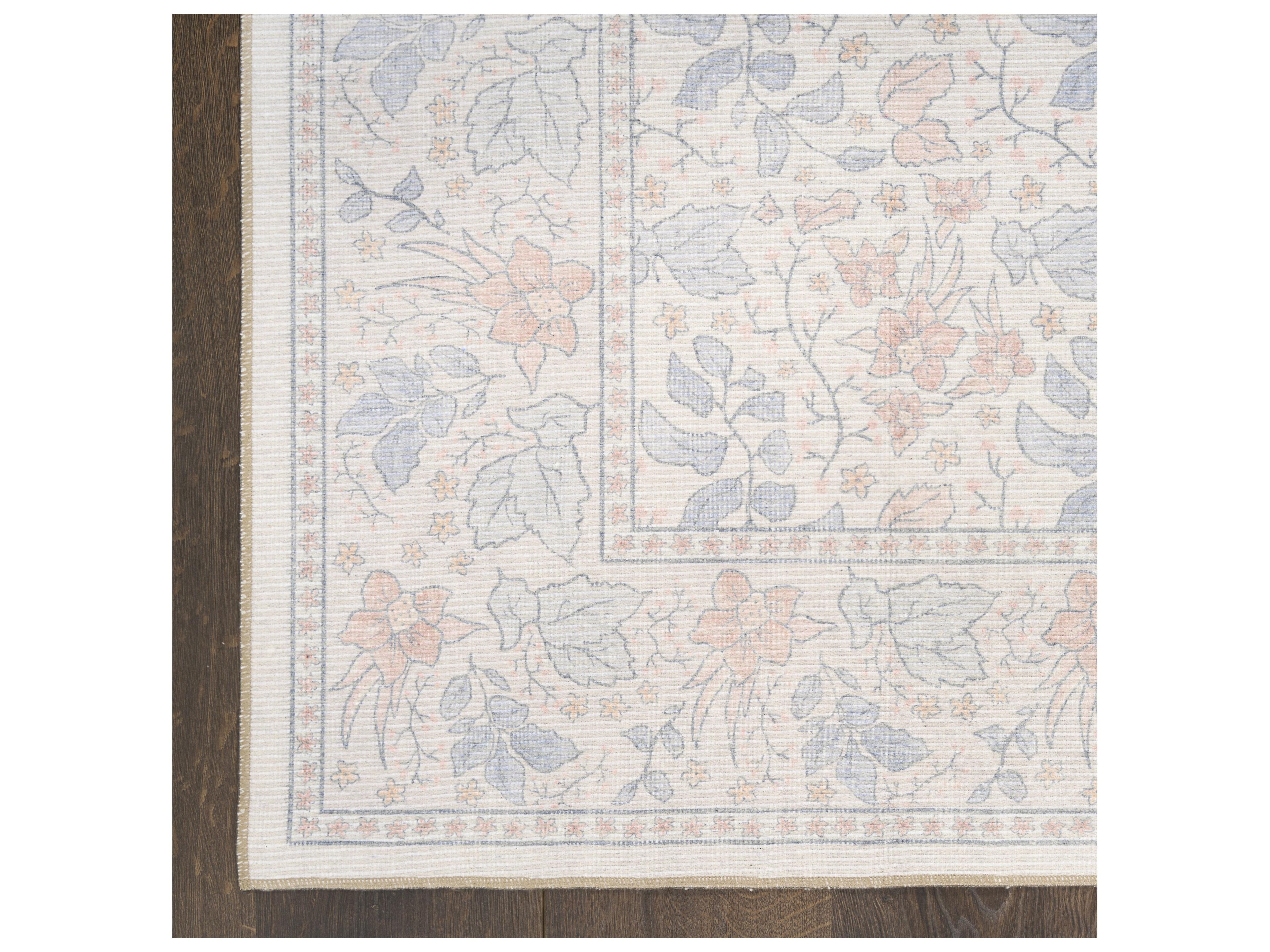 Nourison Botan Bordered Runner Area Rug