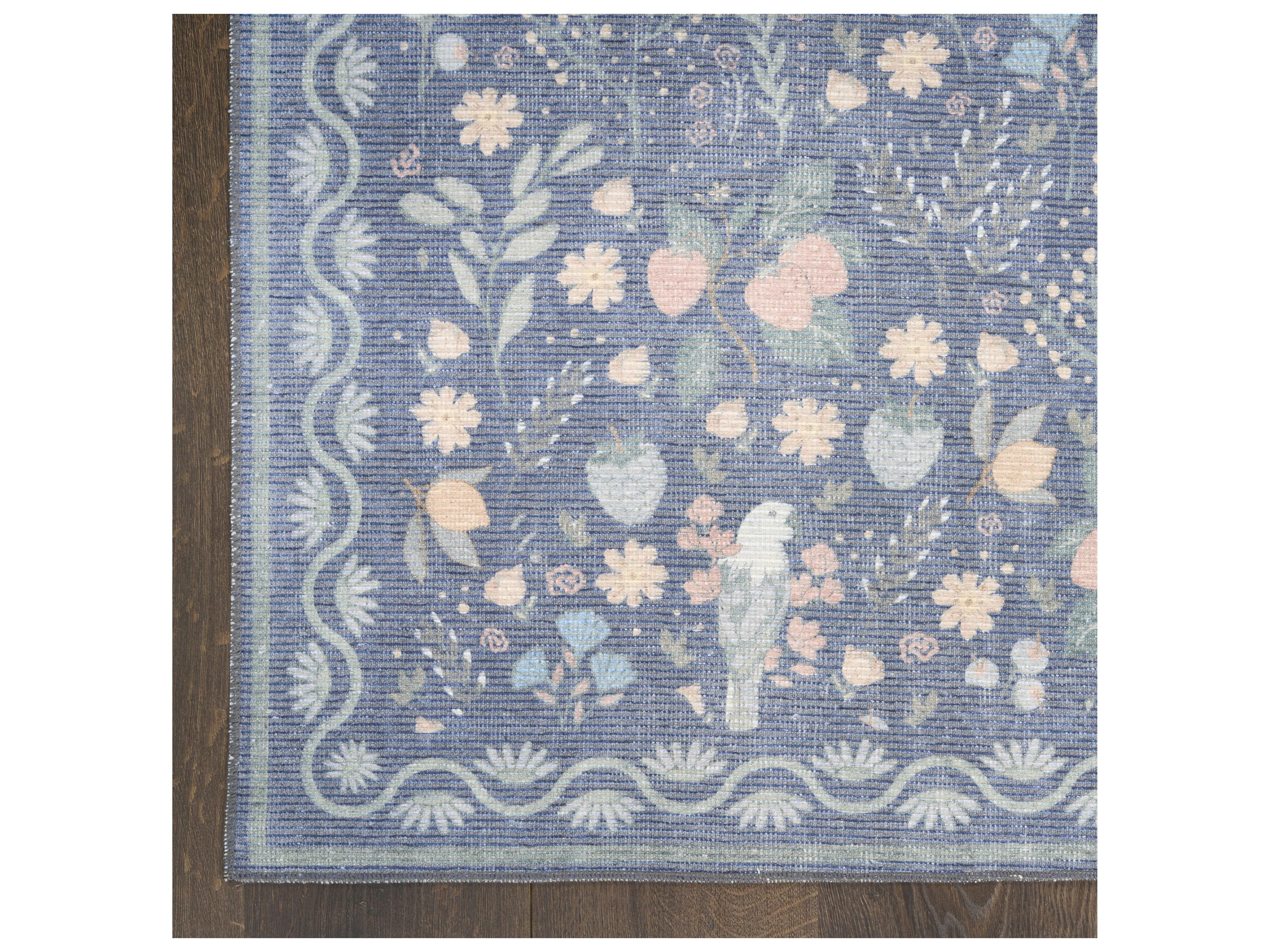 Nourison Botan Bordered Runner Area Rug
