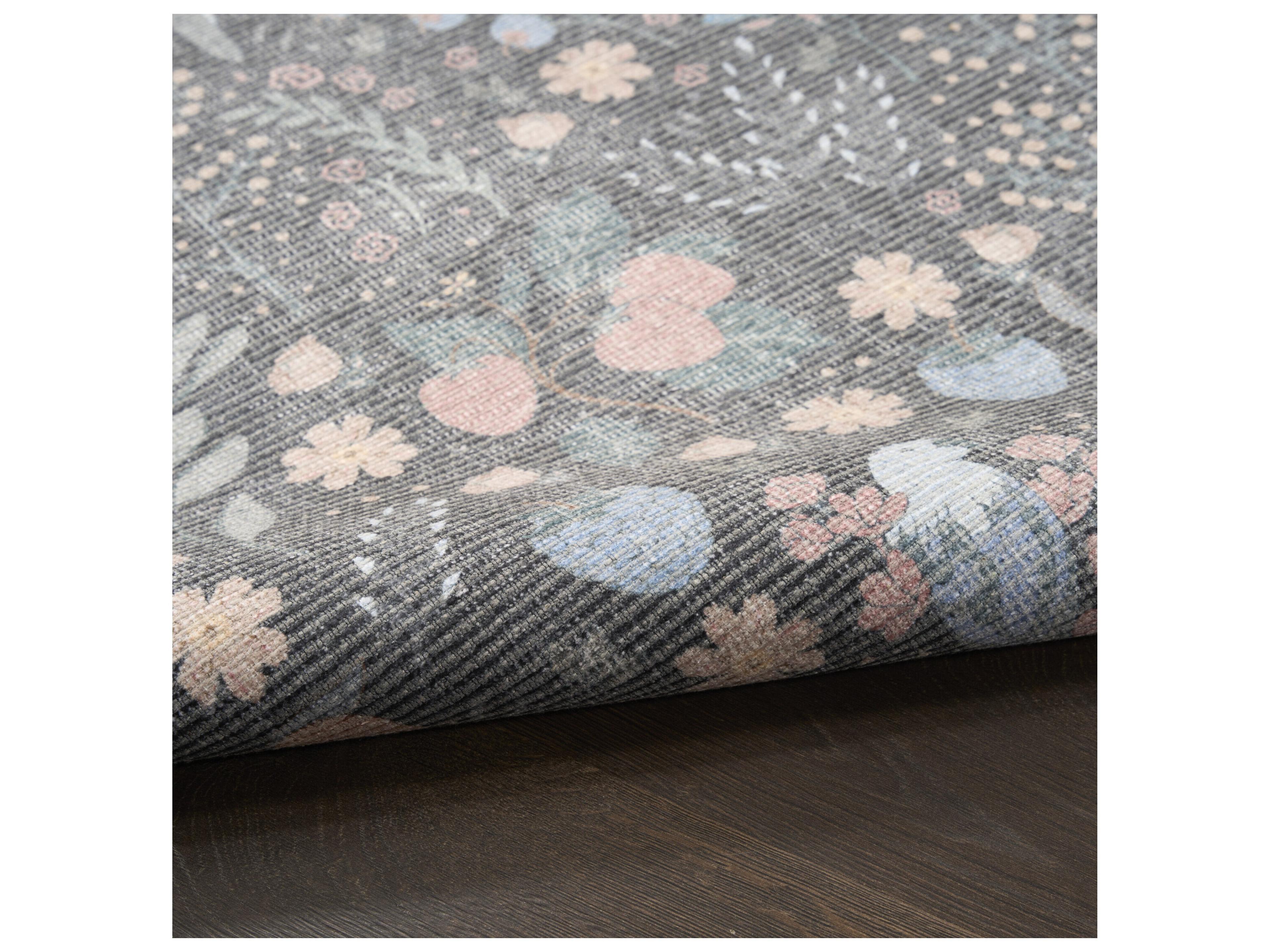 Nourison Botan Bordered Runner Area Rug