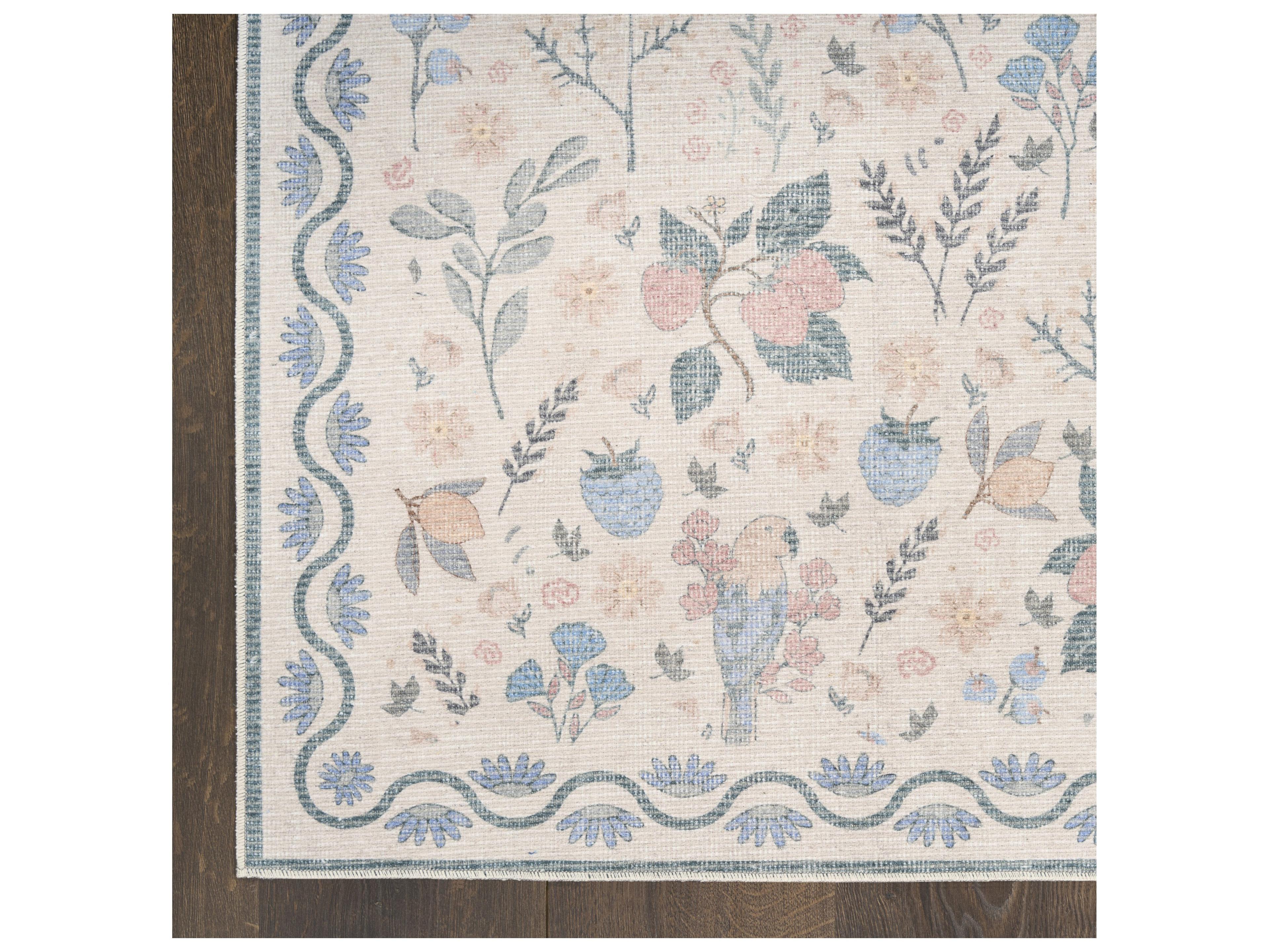 Nourison Botan Bordered Area Rug