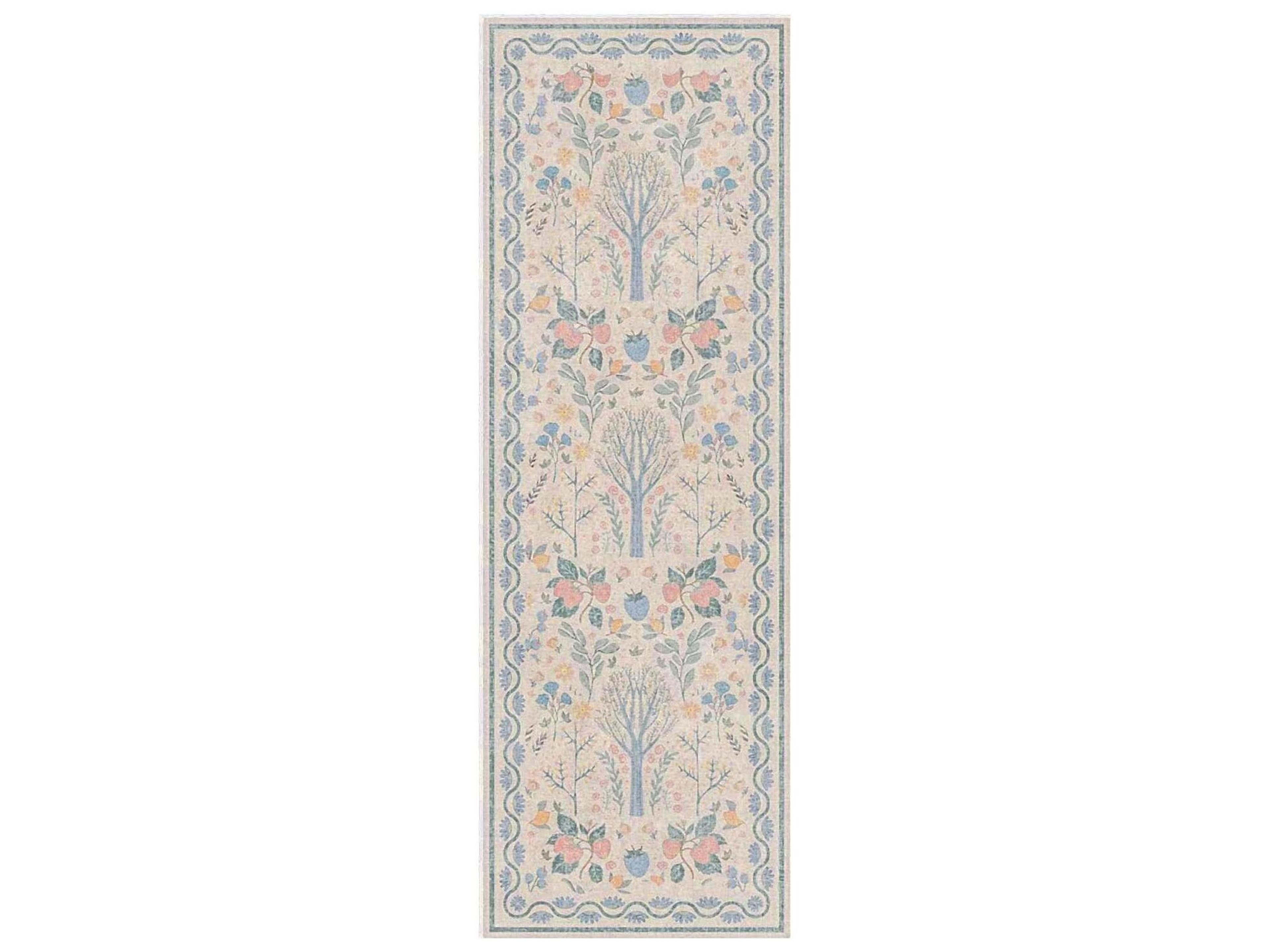 Botan Bordered Runner Area Rug