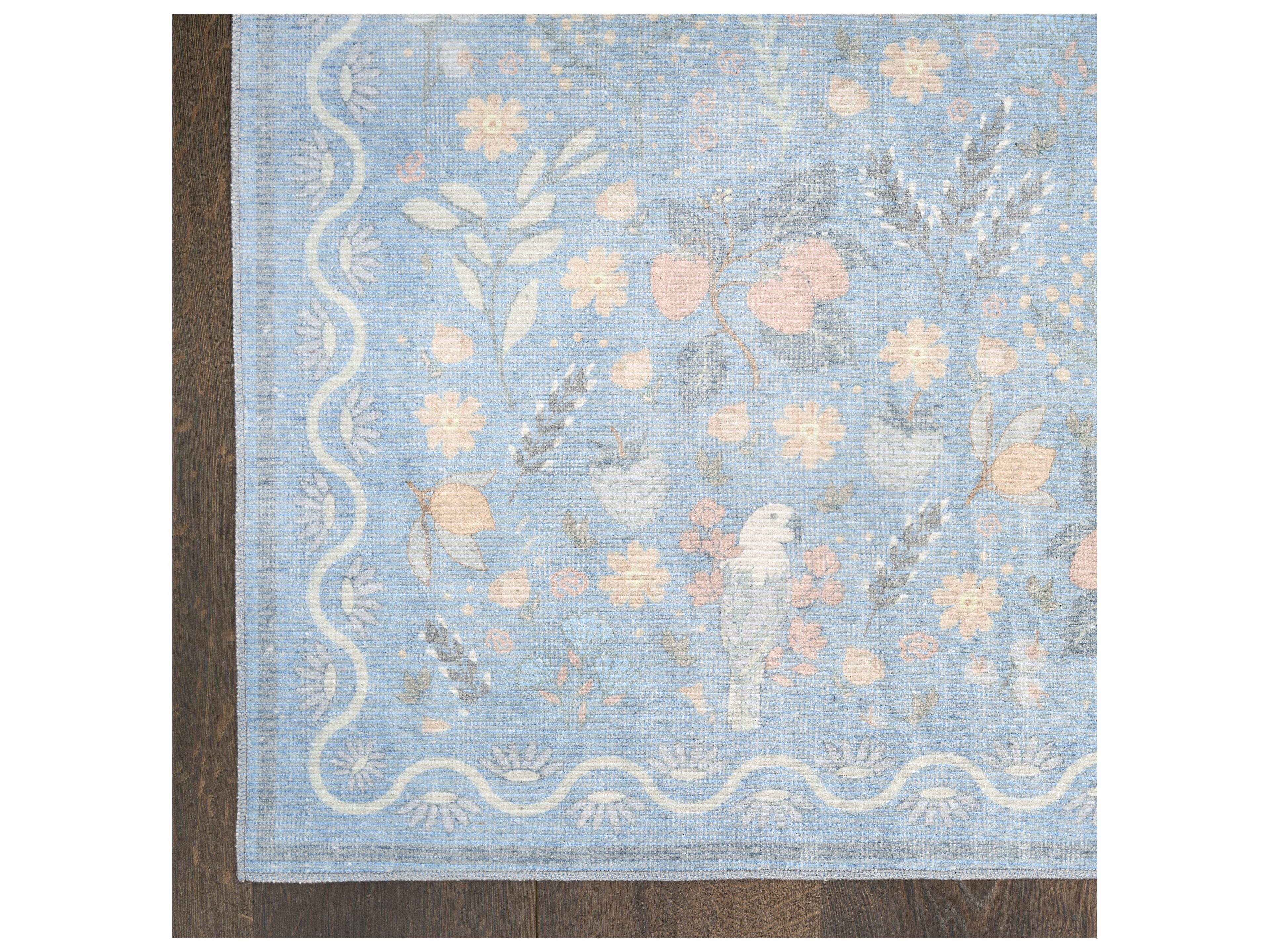 Nourison Botan Bordered Runner Area Rug