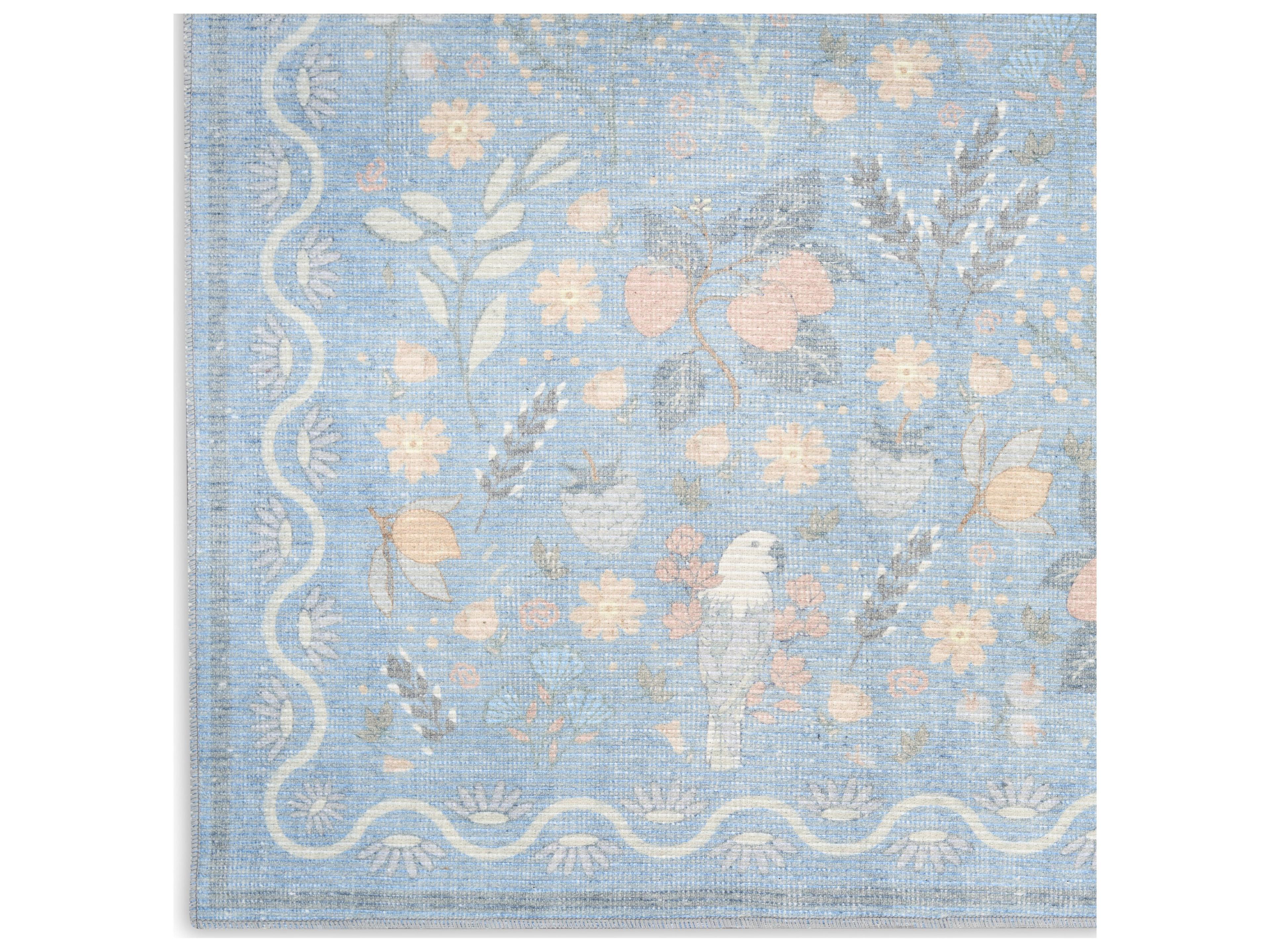 Nourison Botan Bordered Runner Area Rug