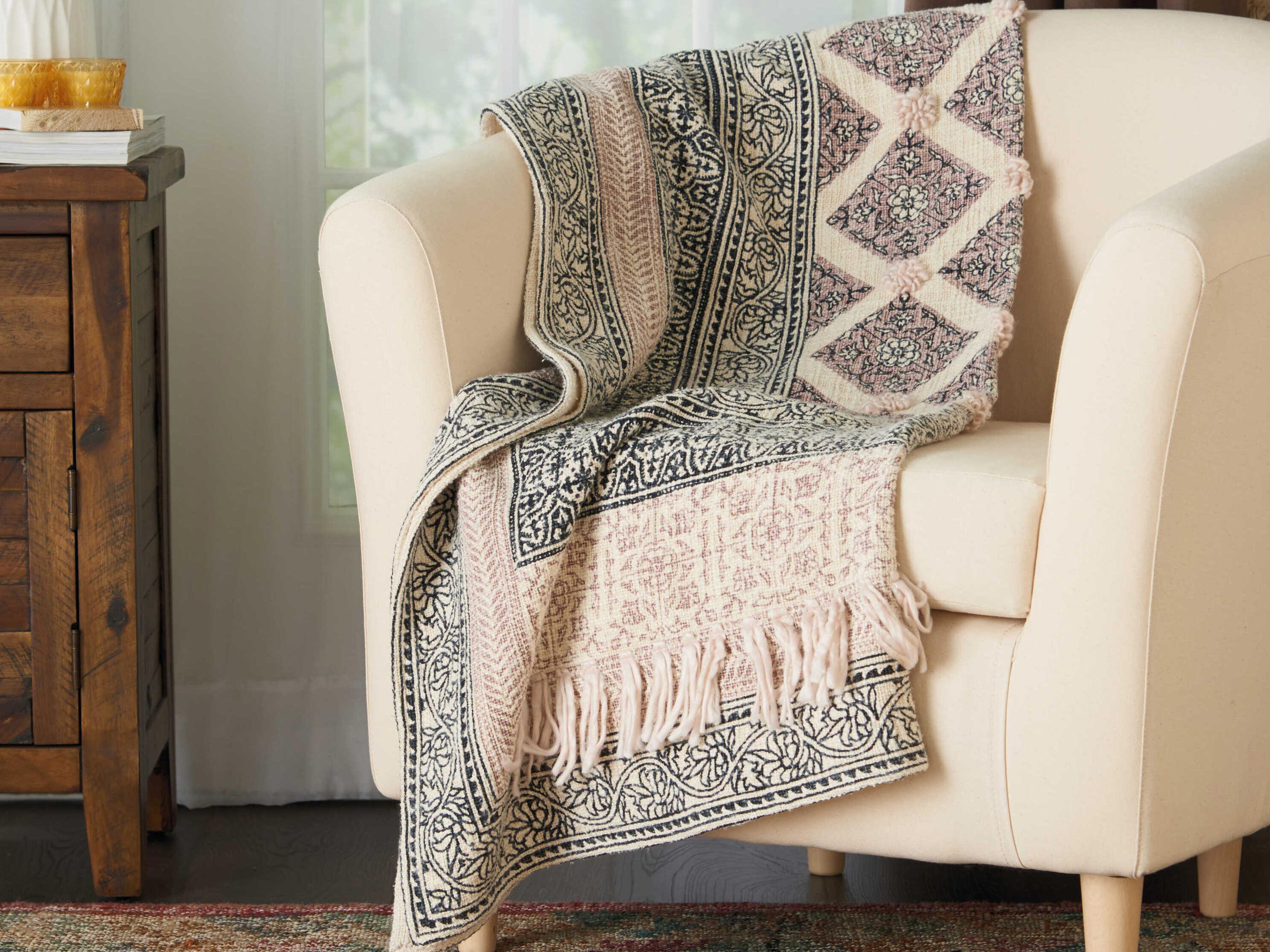 Nourison Natural Stonewash Throw