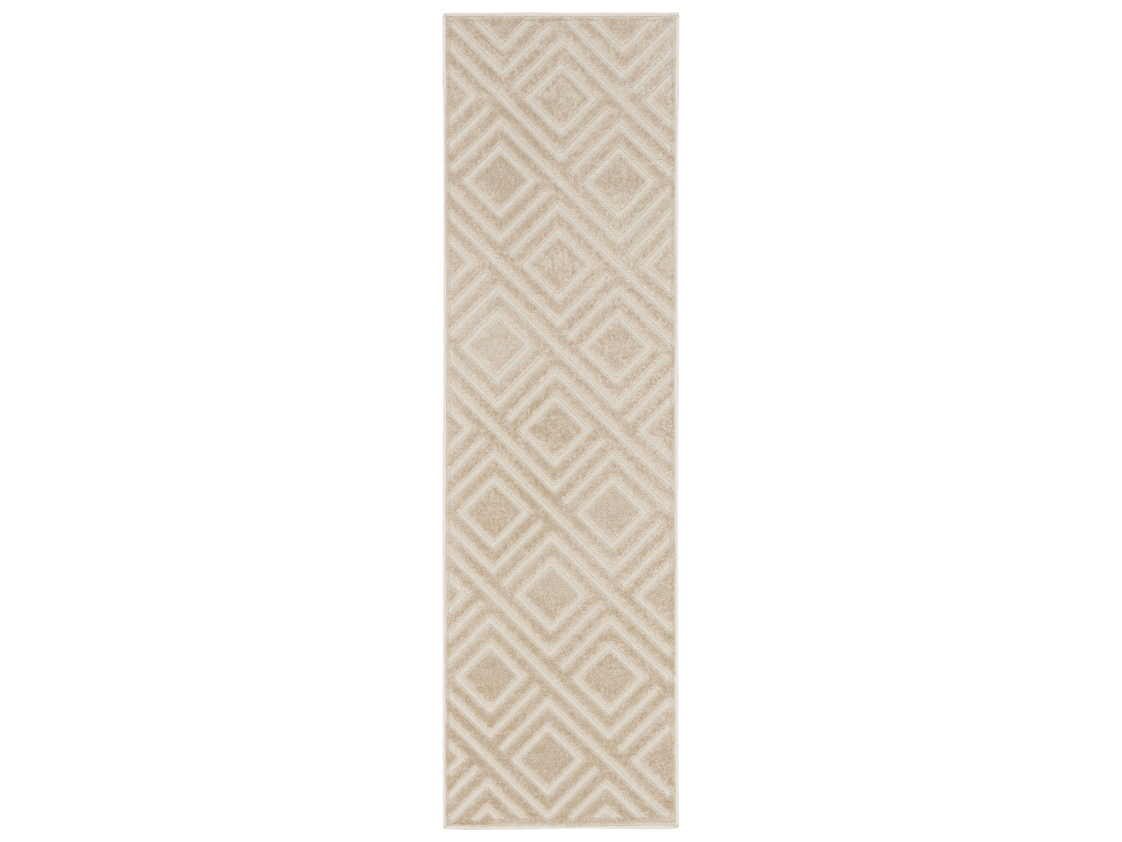 Care Free Geometric Runner Area Rug