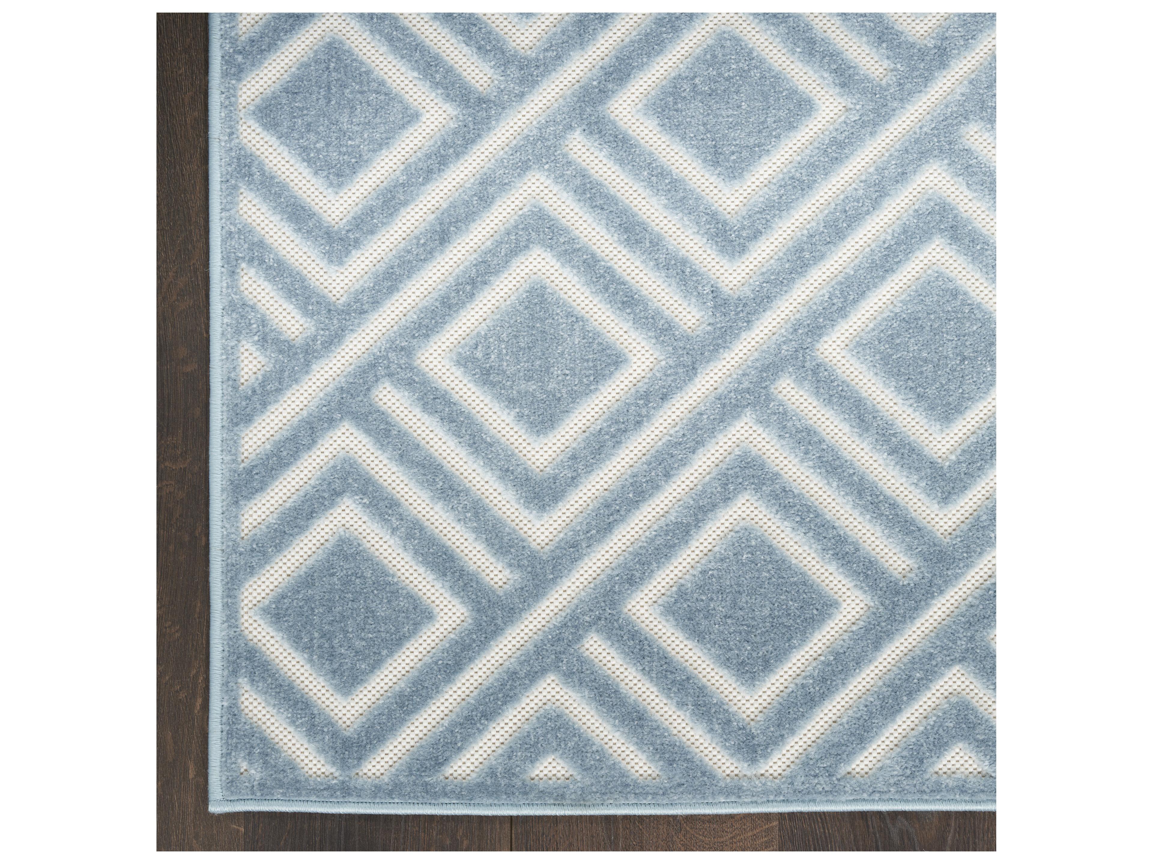 Nourison Care Free Geometric Runner Area Rug