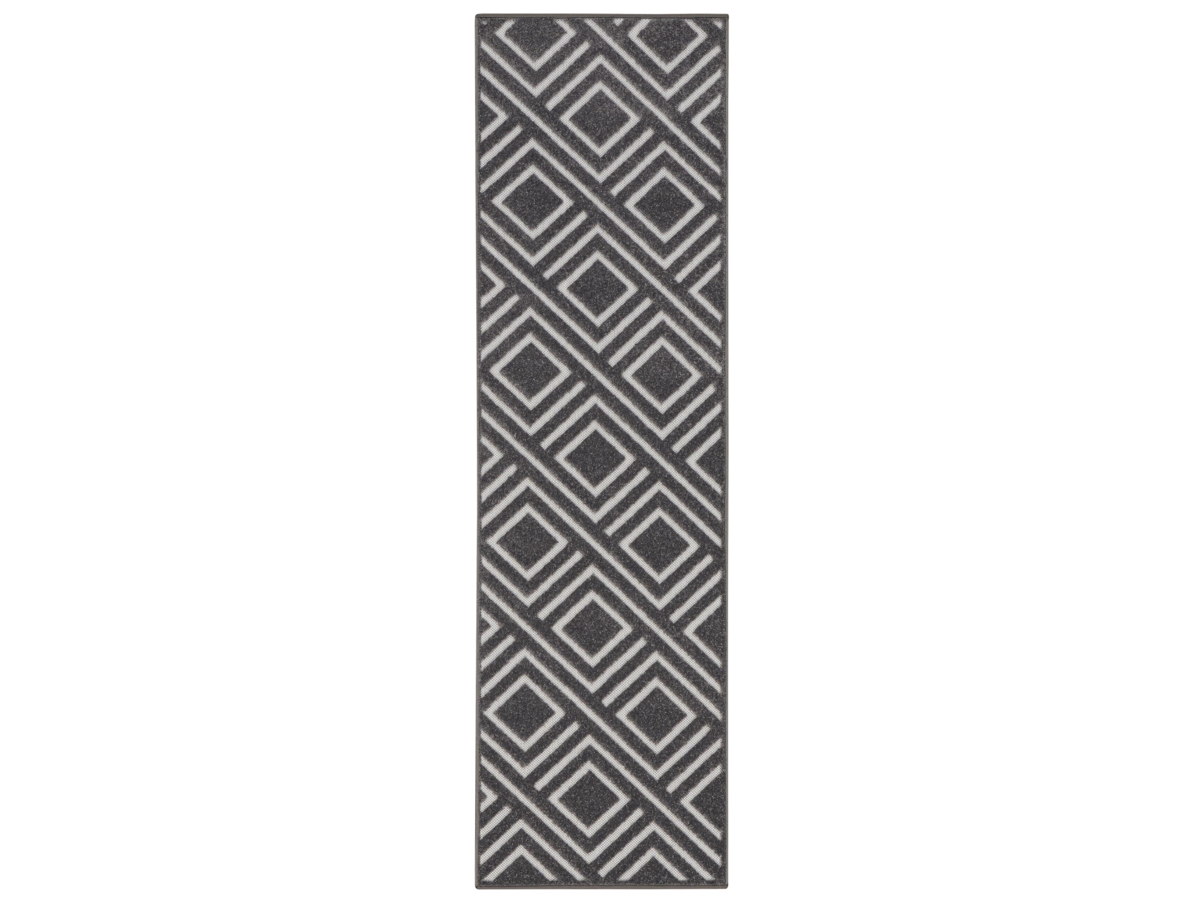 Care Free Geometric Runner Area Rug
