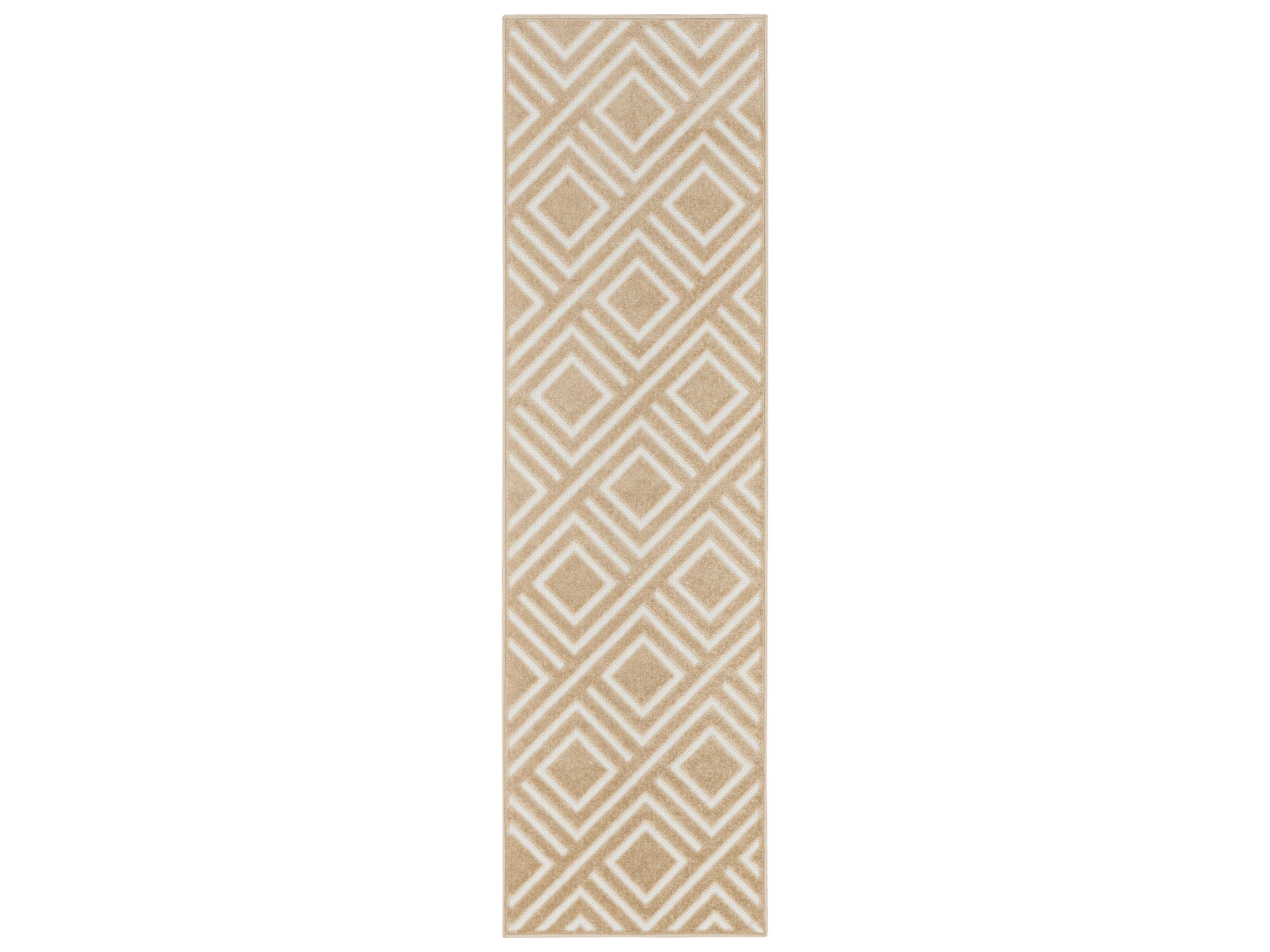 Care Free Geometric Runner Area Rug