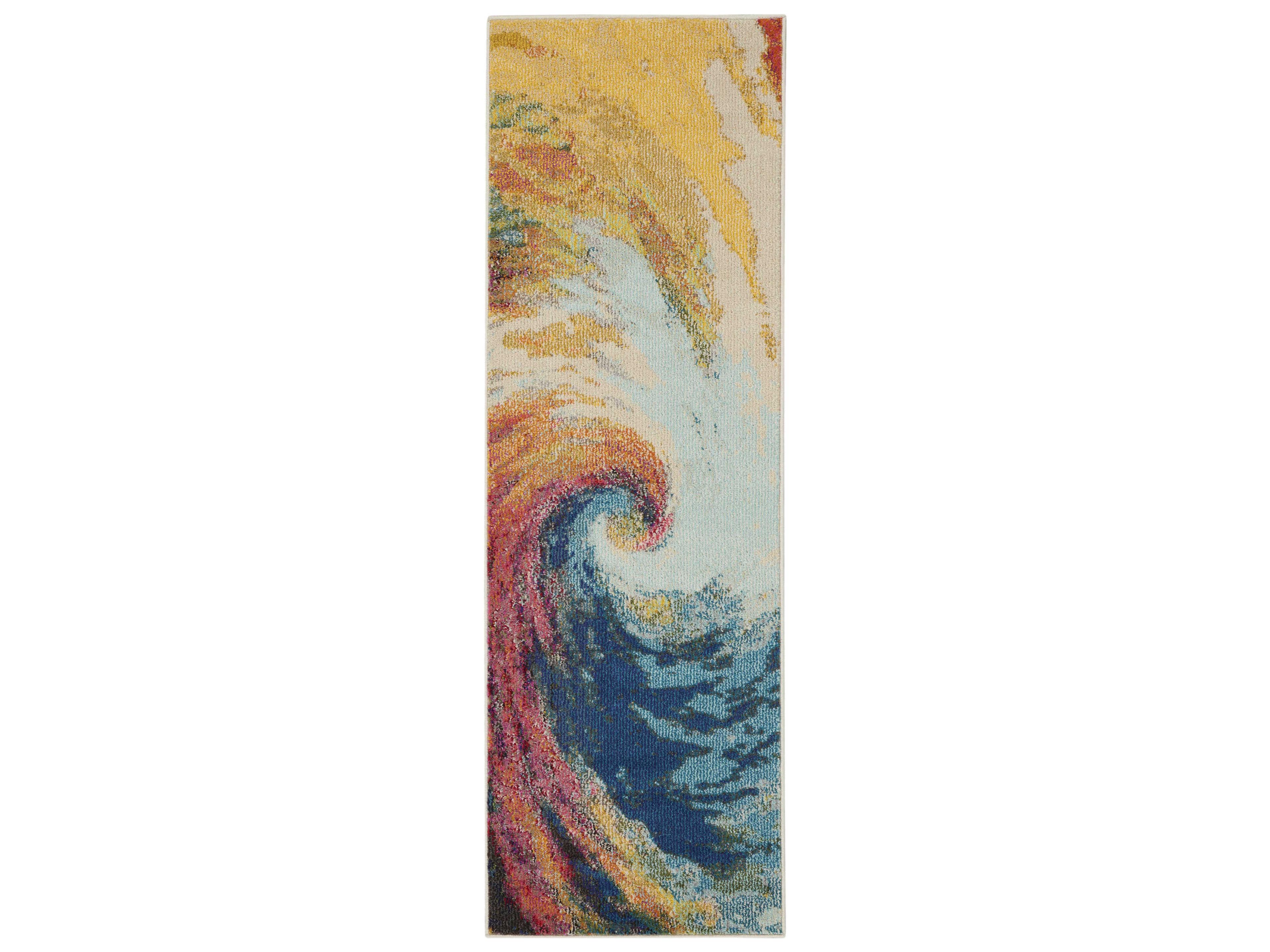 Celestial Abstract Runner Area Rug