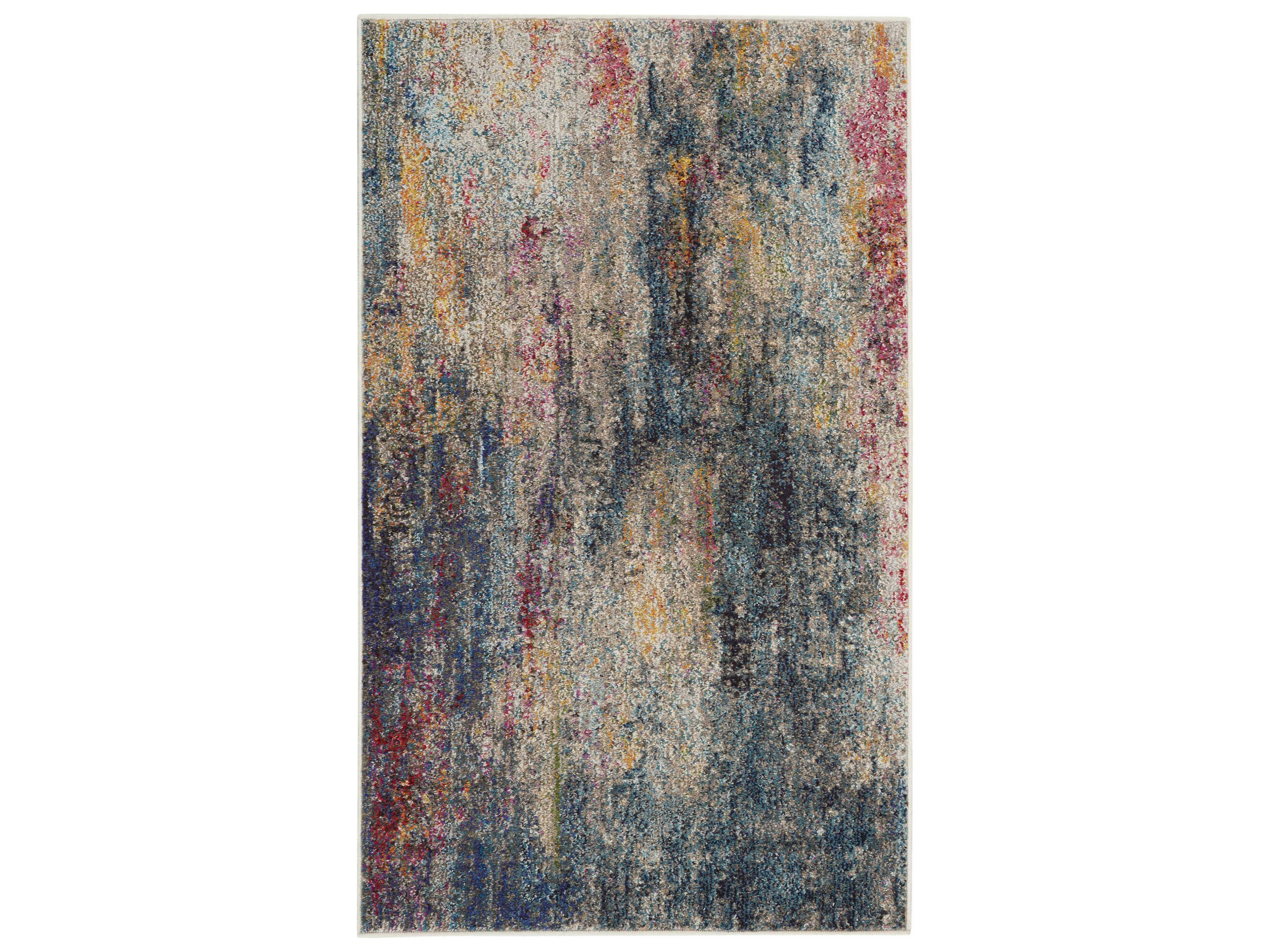 Celestial Collection Multicolor Abstract Area Rug
