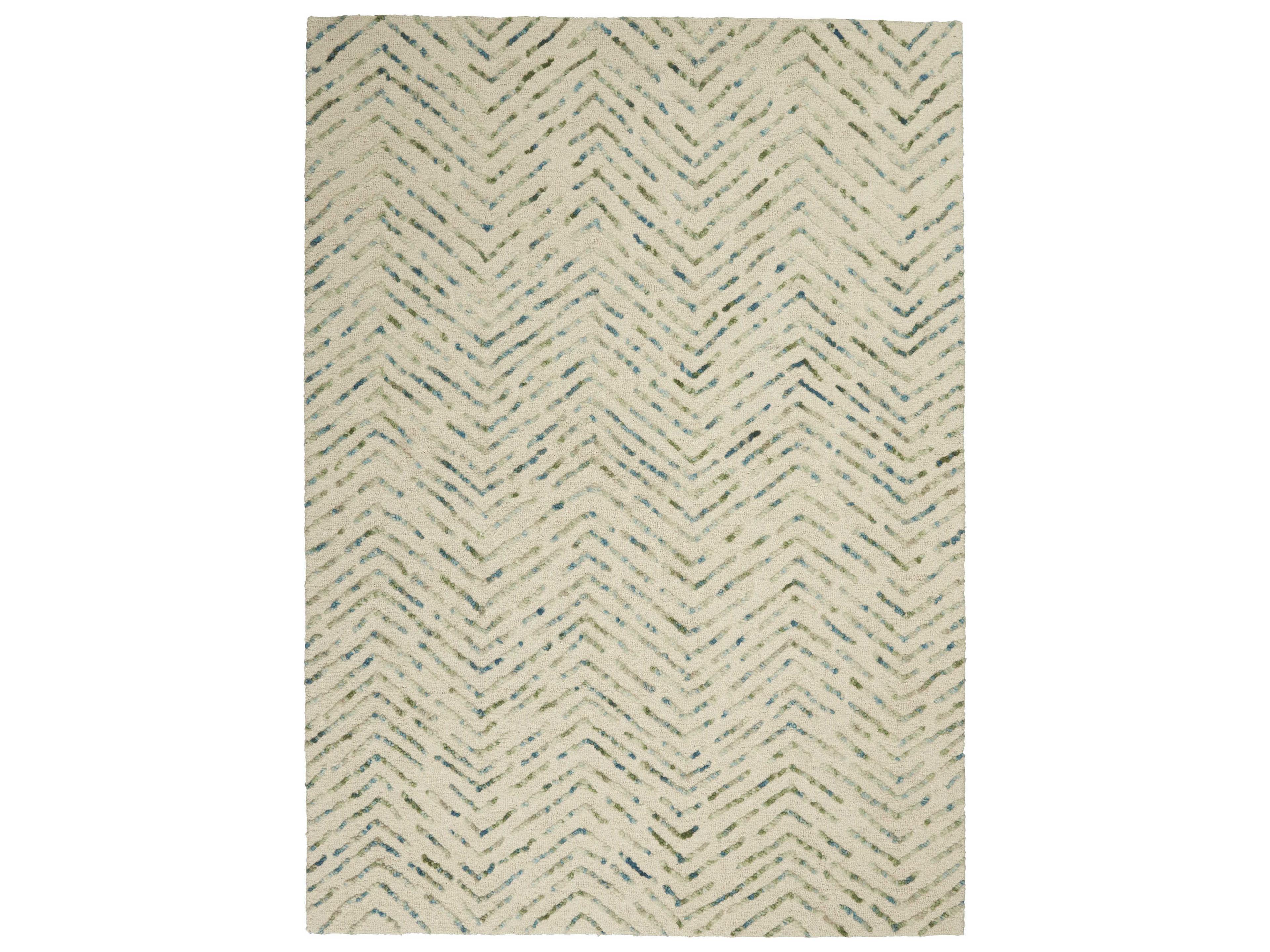Colorado Area Rug Ivory Green Abstract