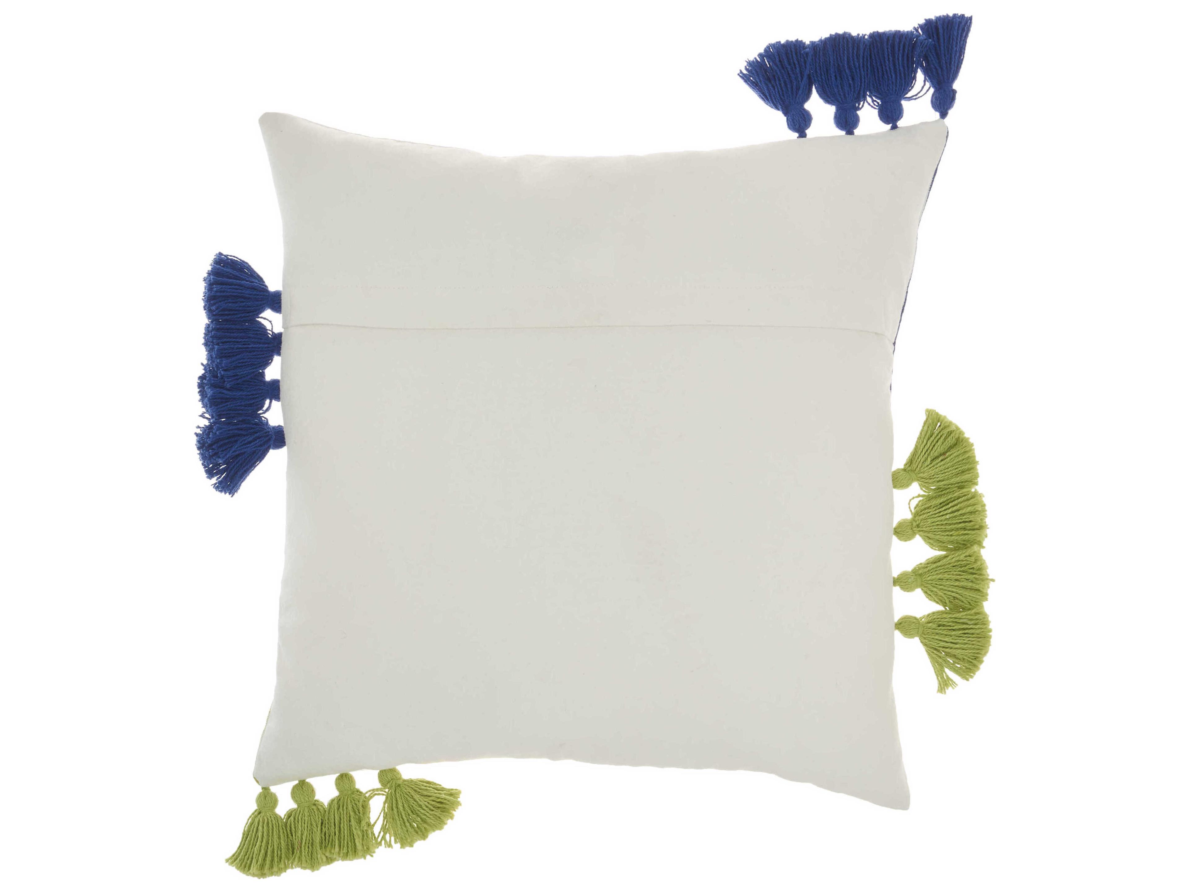 Nourison Life Styles Lime Blue 18" x 18" Pillow