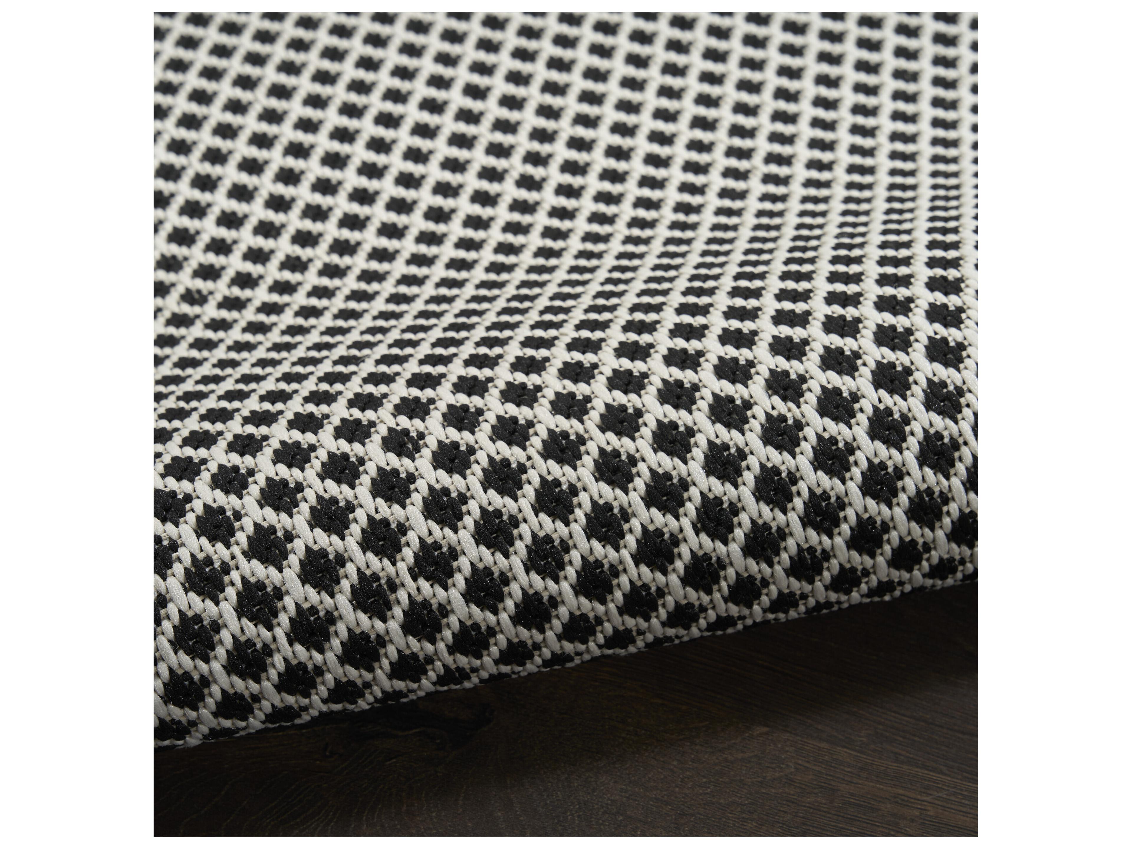 Nourison Courtyard Geometric Runner Area Rug