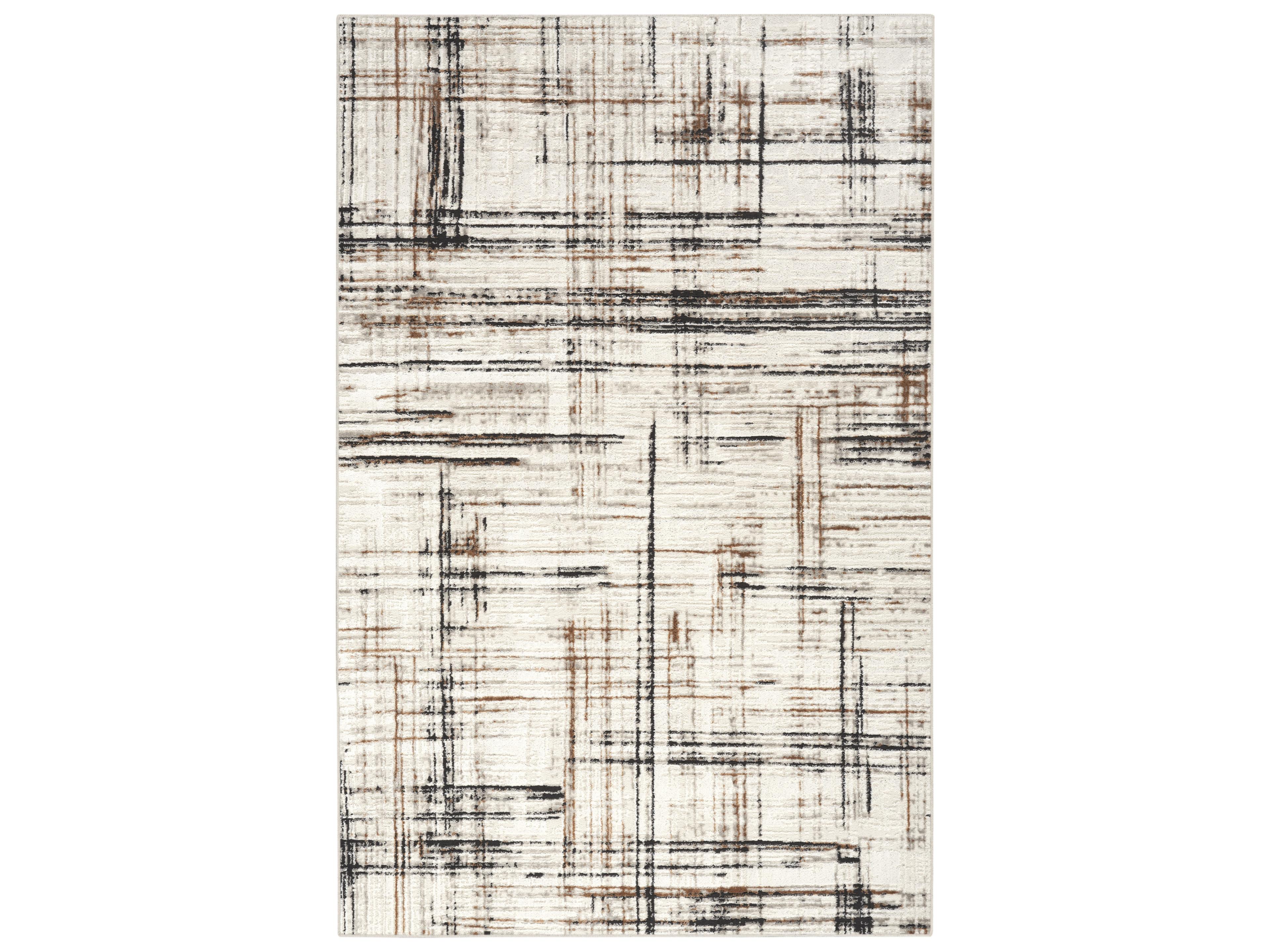 Celestial Area Rug Ivory Multicolor Abstract