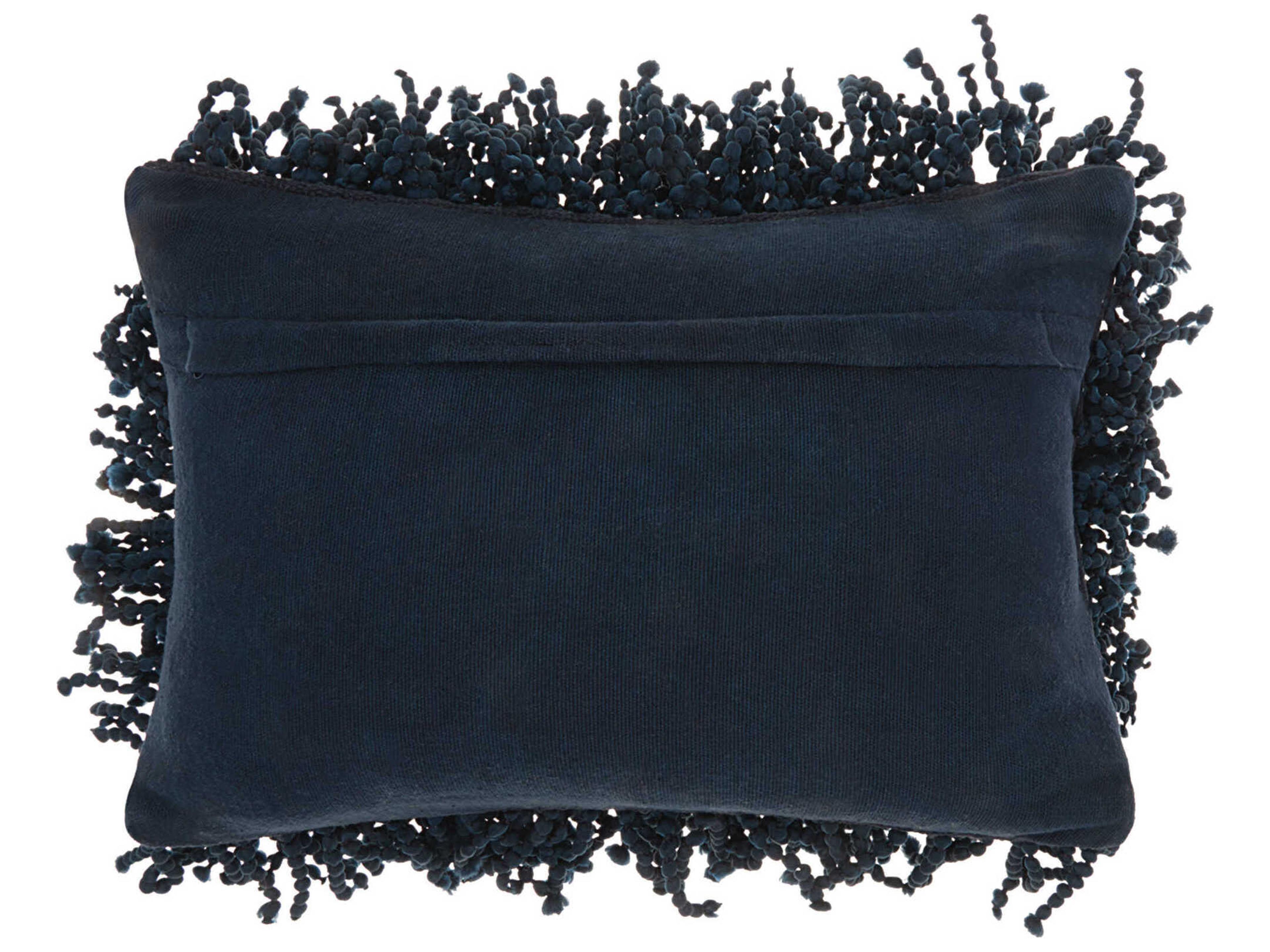 Nourison Shag Navy Pillow
