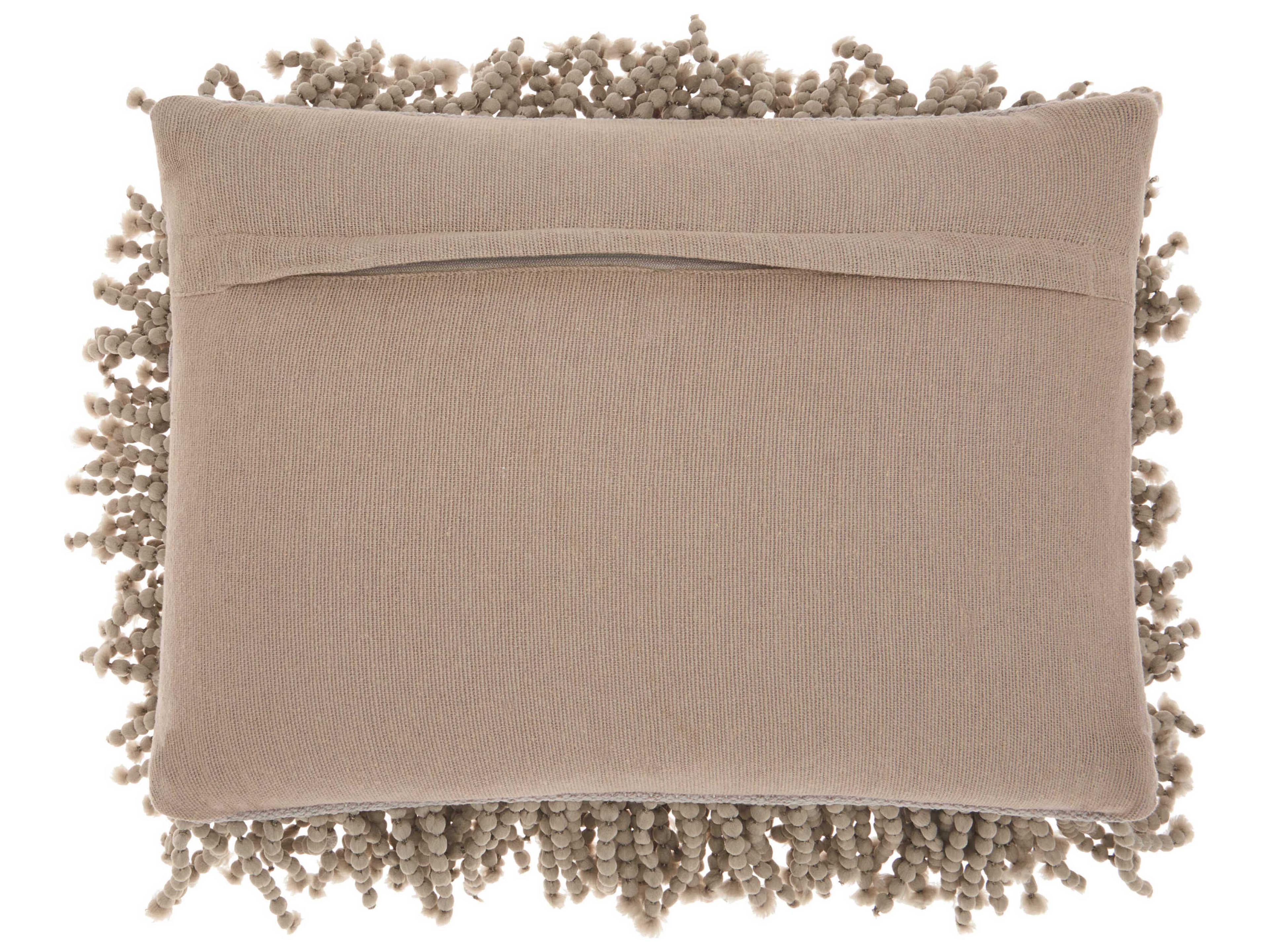 Nourison Shag Silver Pillow