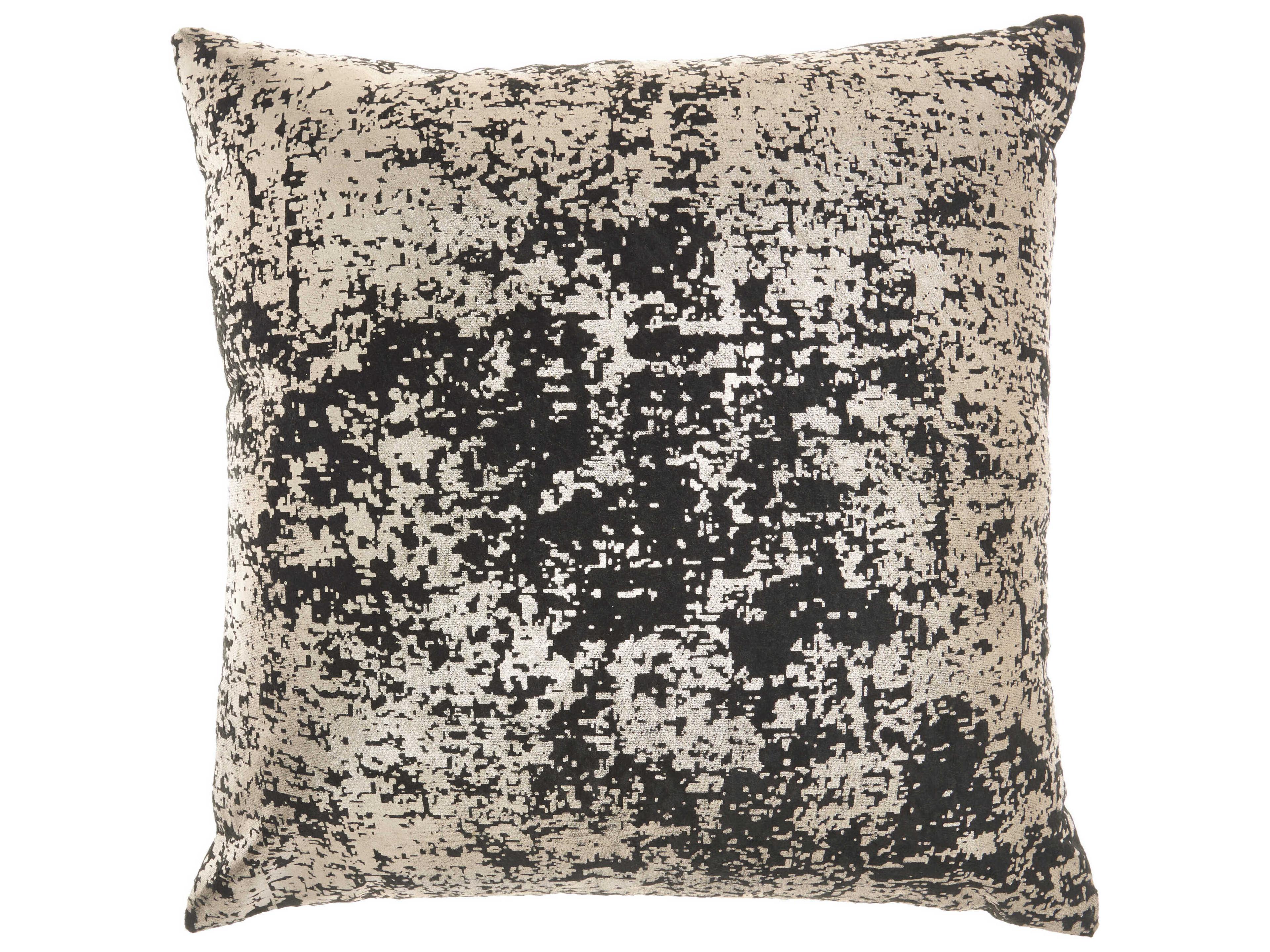 Luminescence Black Rose Gold 20" x 20" Pillow