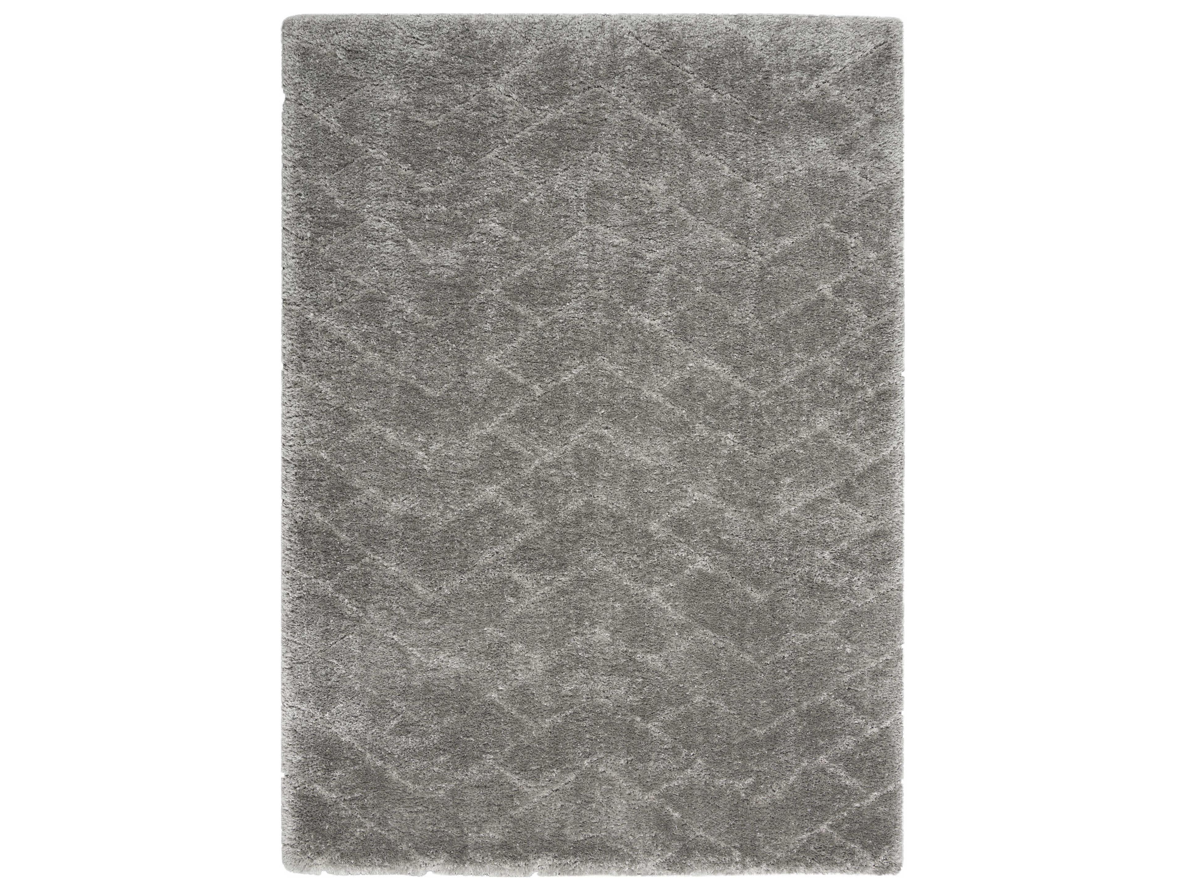 Dreamy Shag Area Rug Grey Chevron