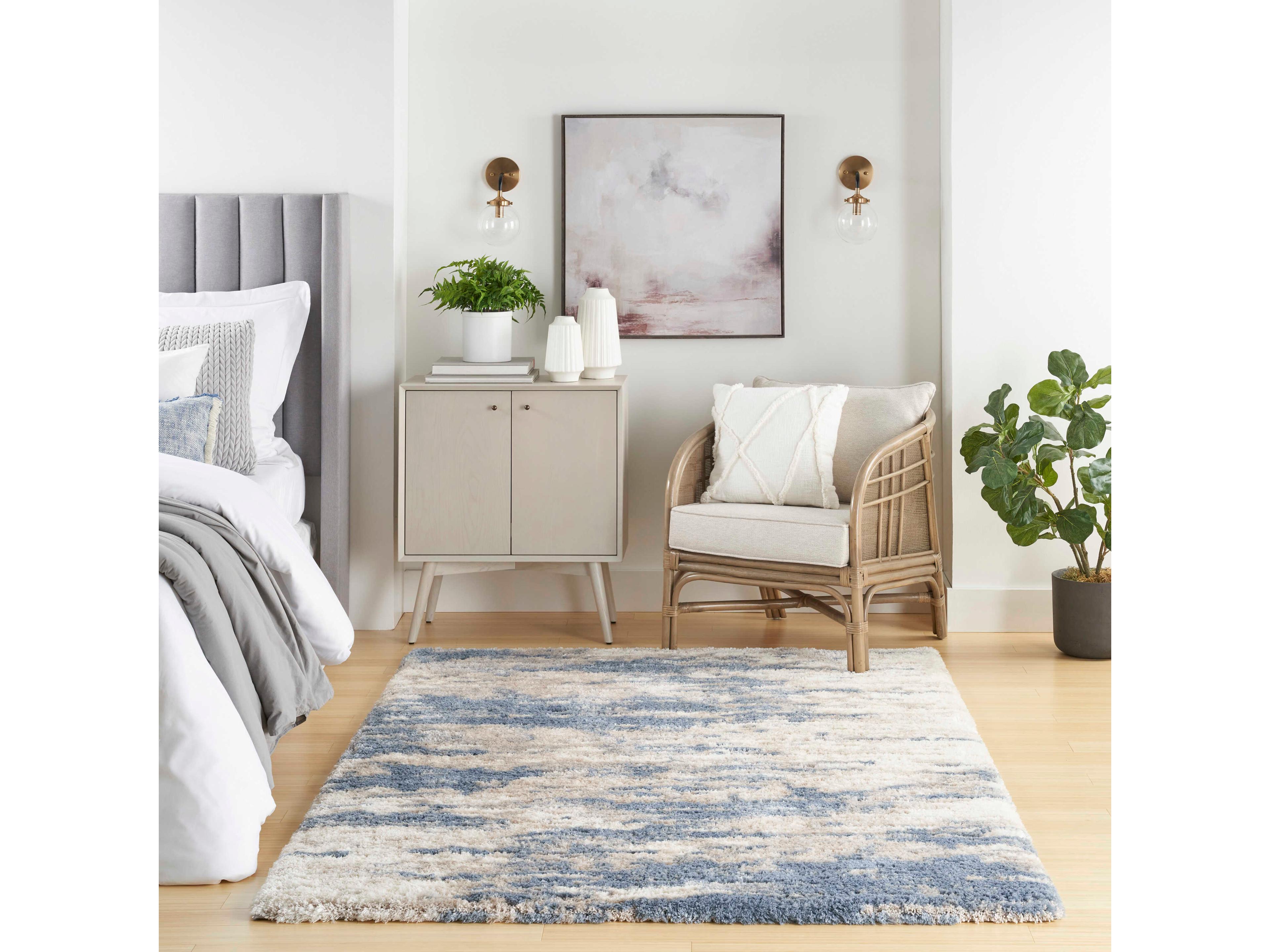 Nourison Dreamy Shag Abstract Area Rug