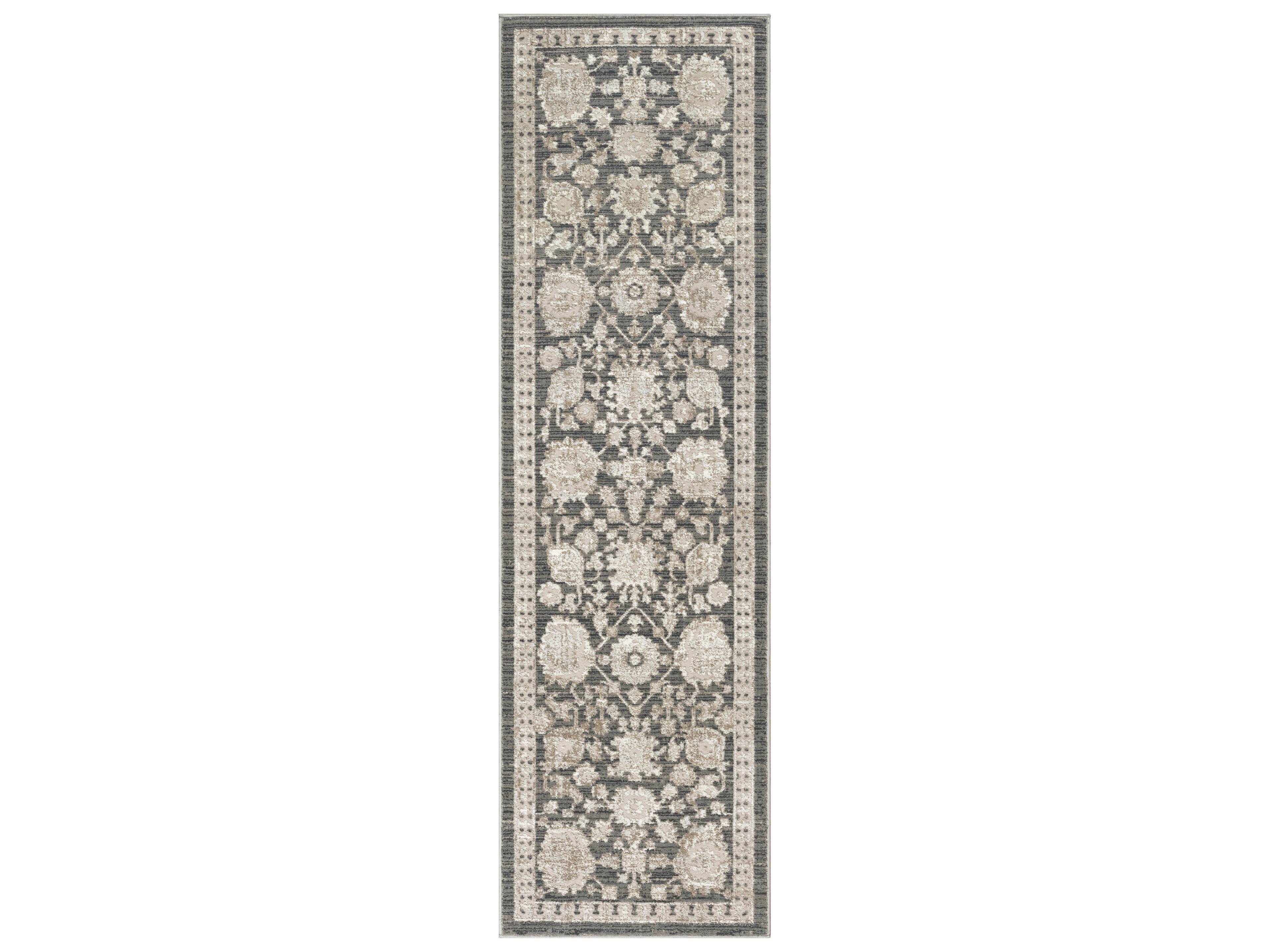 Eco Cycle Bordered Runner Area Rug