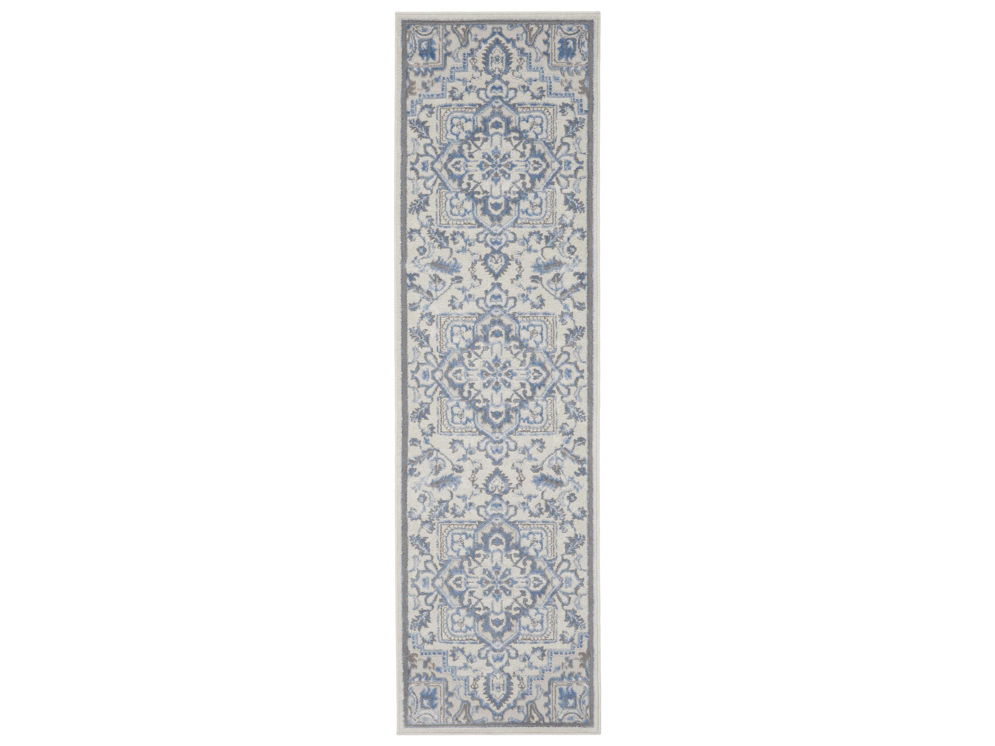 Elation Bordered Runner Area Rug