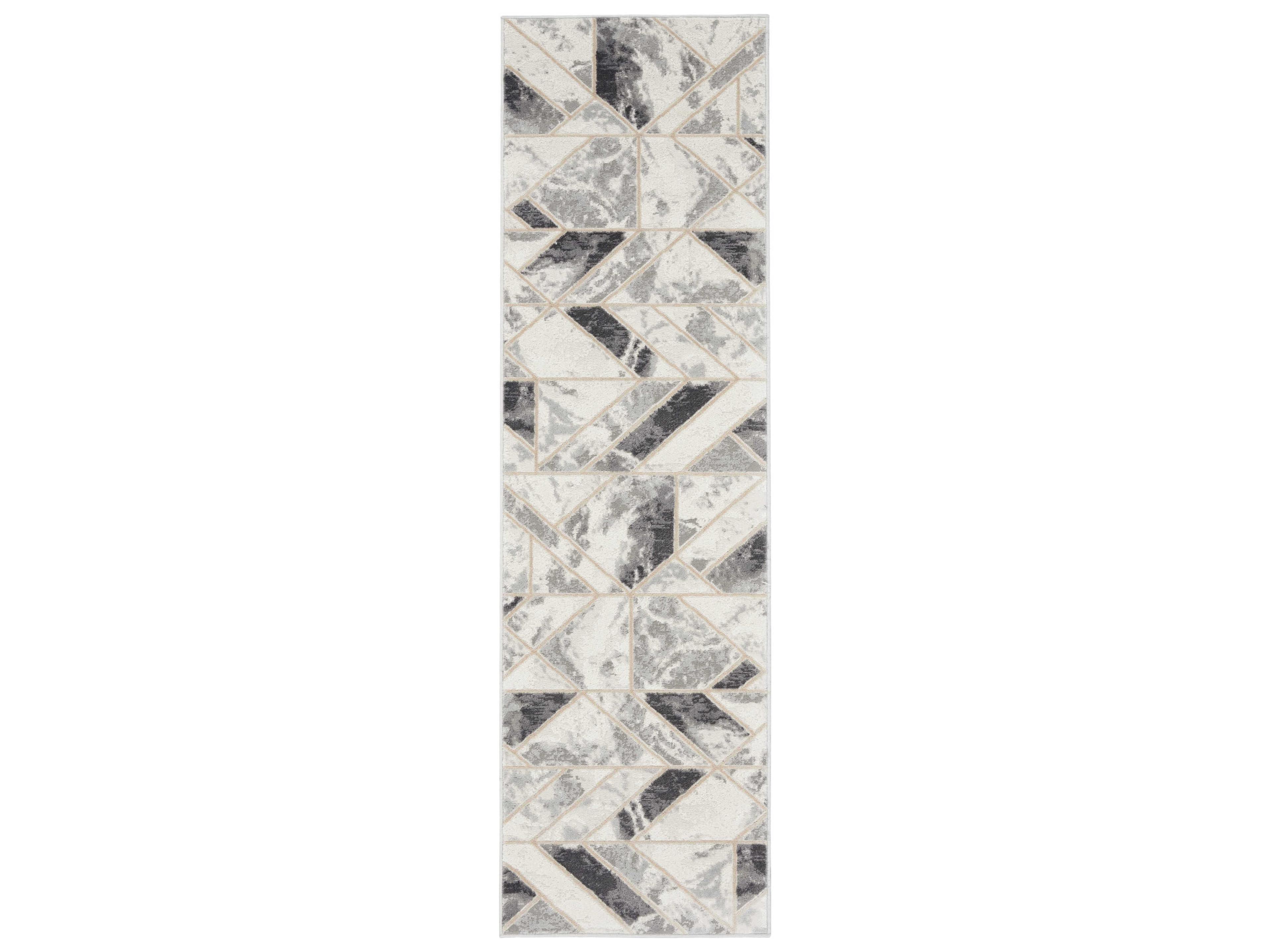 Elation Geometric Runner Area Rug