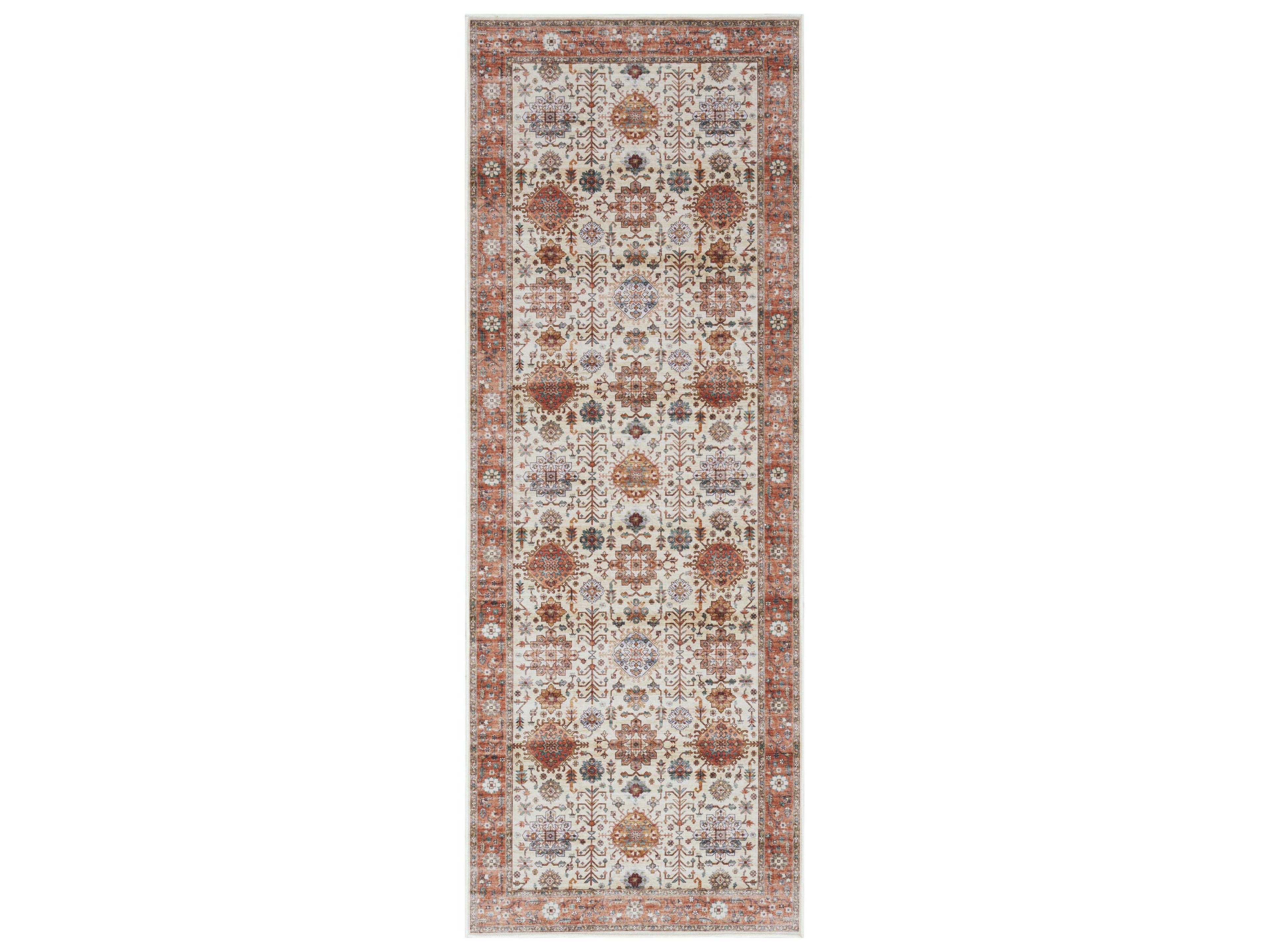 Fulton Bordered Runner Area Rug