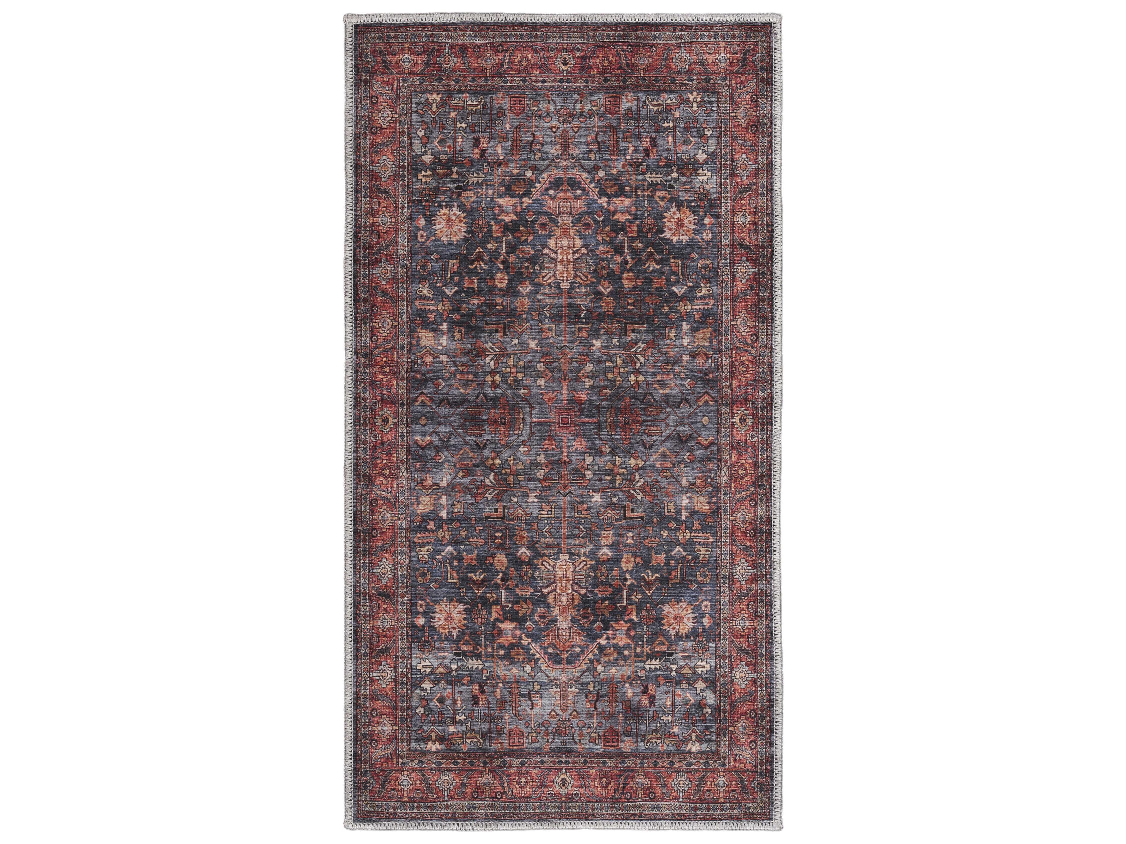 Grand Washables Bordered Area Rug