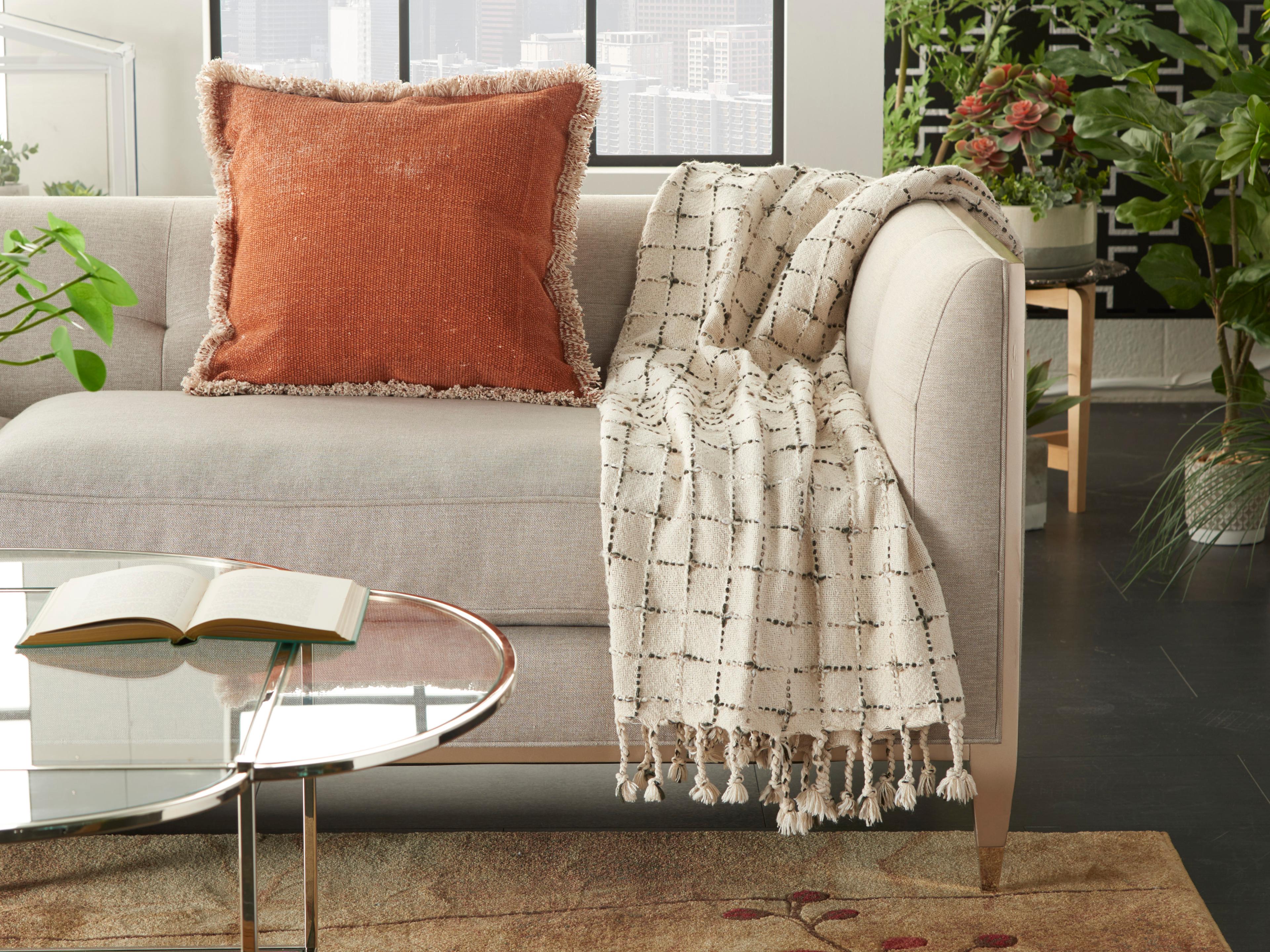 Nourison Life Styles Natural Throw Blanket