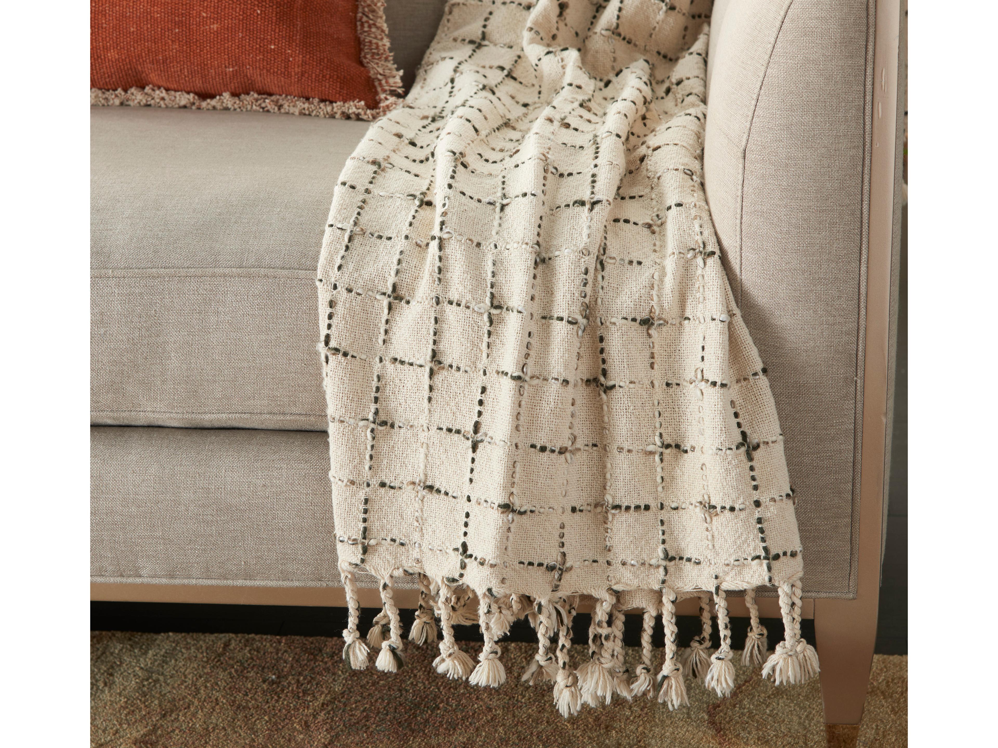 Nourison Life Styles Natural Throw Blanket