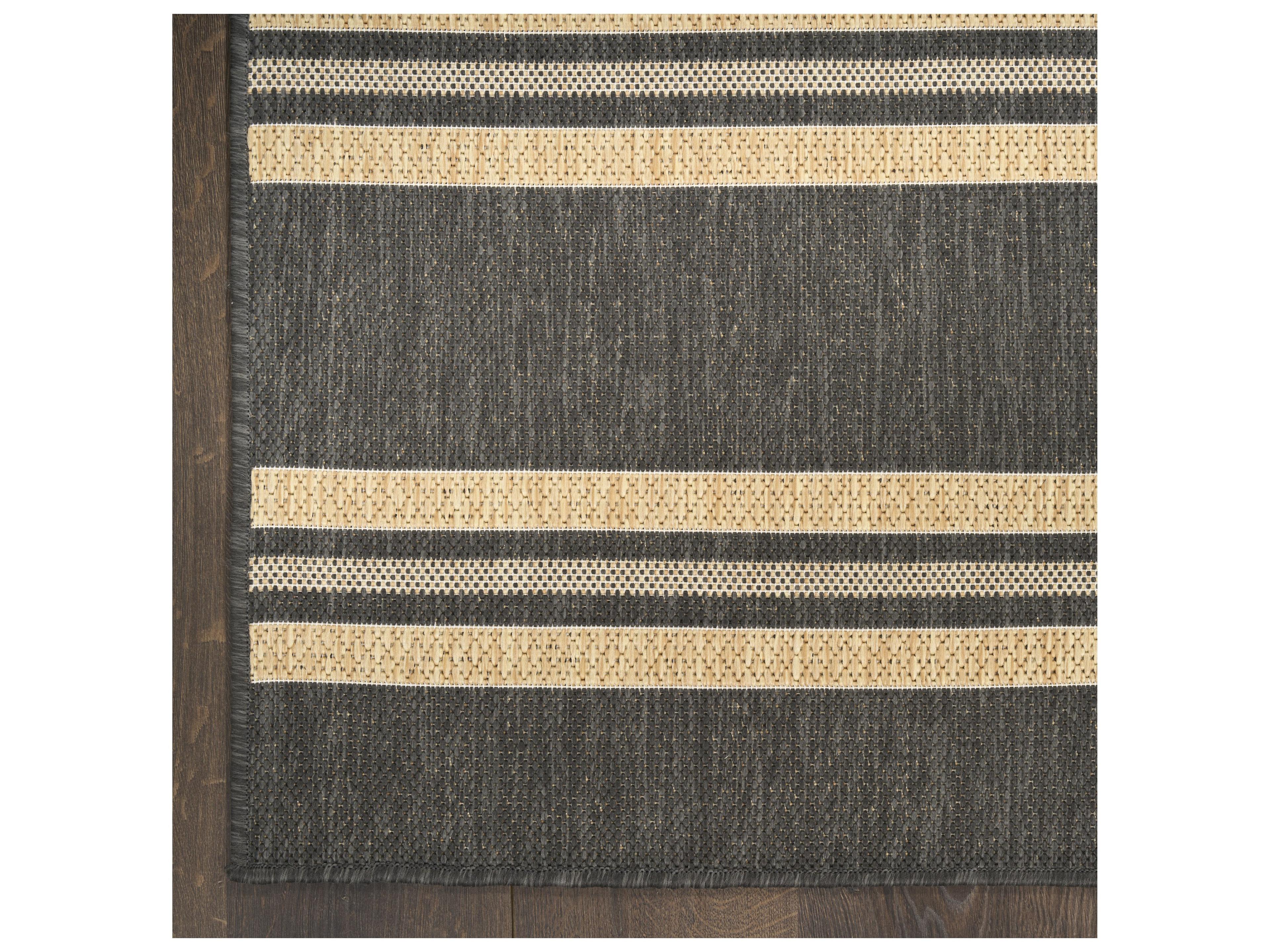 Nourison Hrzon Striped Runner Area Rug