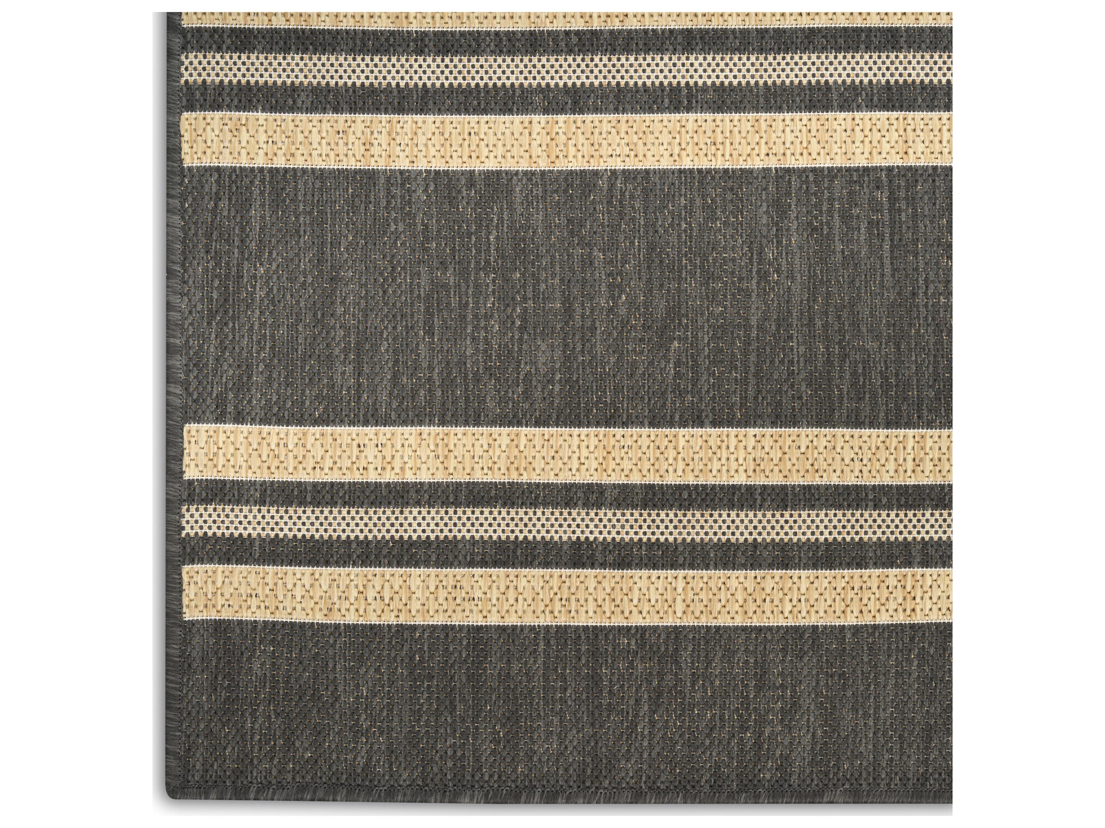 Nourison Hrzon Striped Runner Area Rug