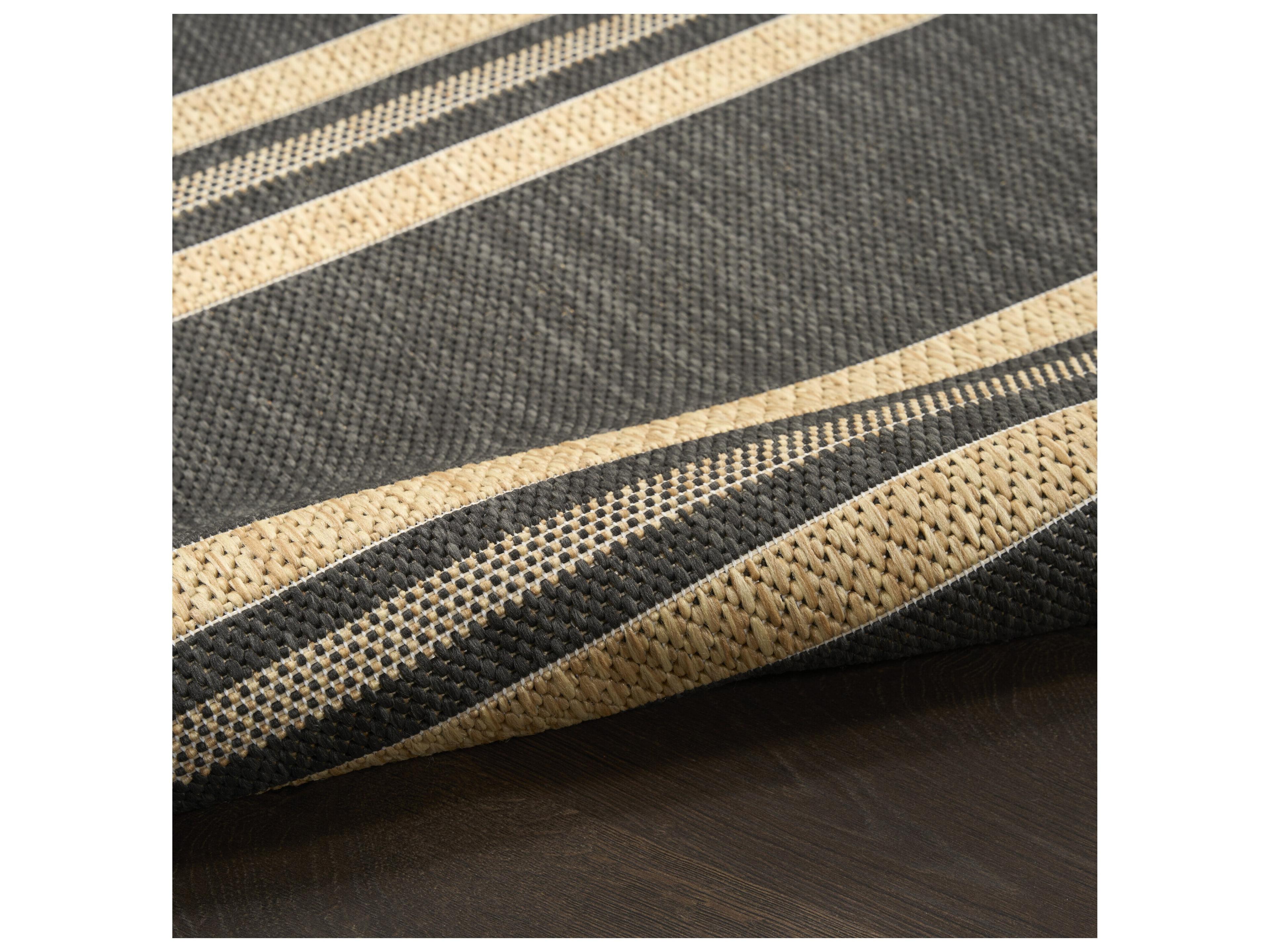 Nourison Hrzon Striped Runner Area Rug