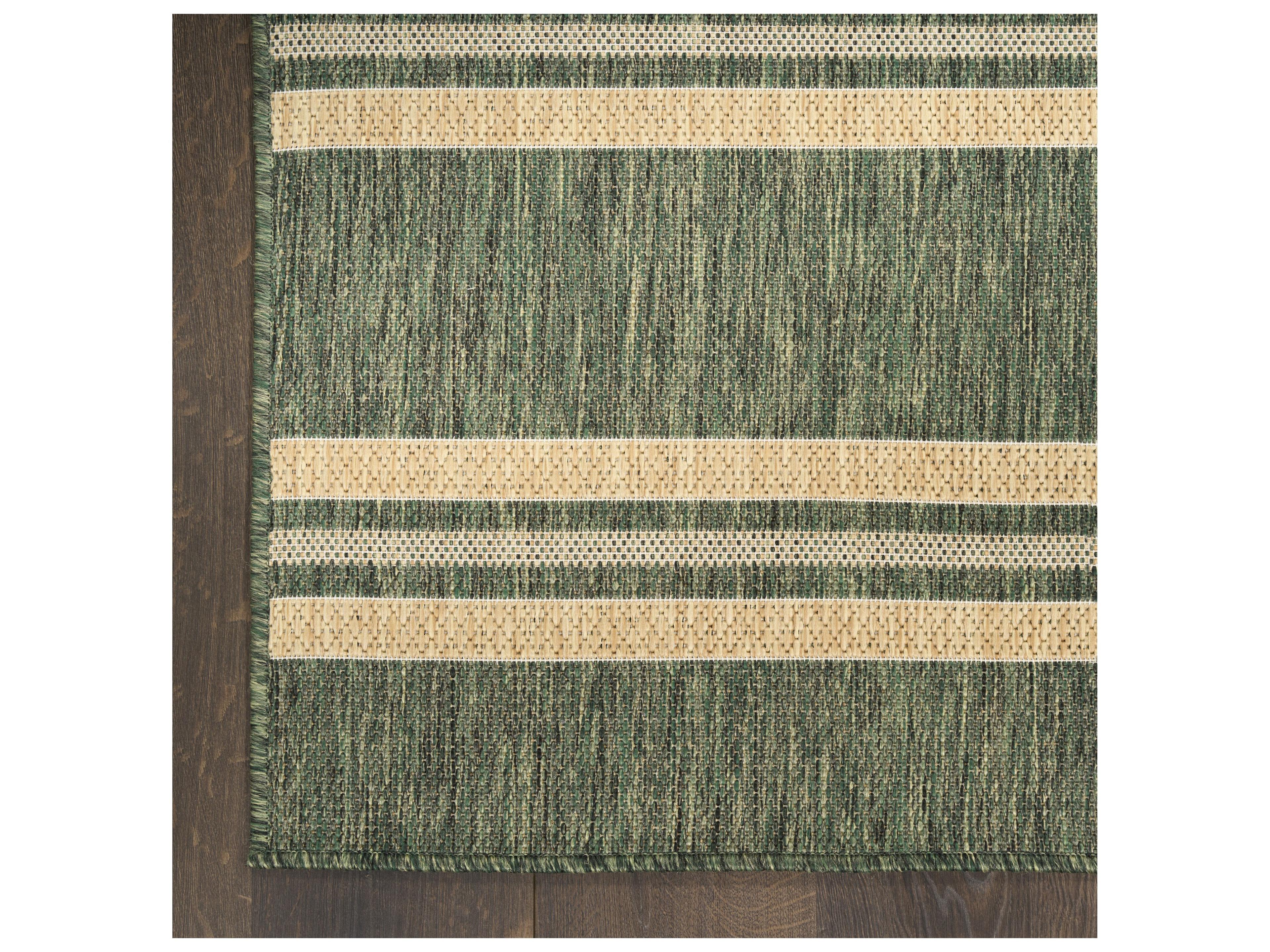 Nourison Hrzon Striped Runner Area Rug