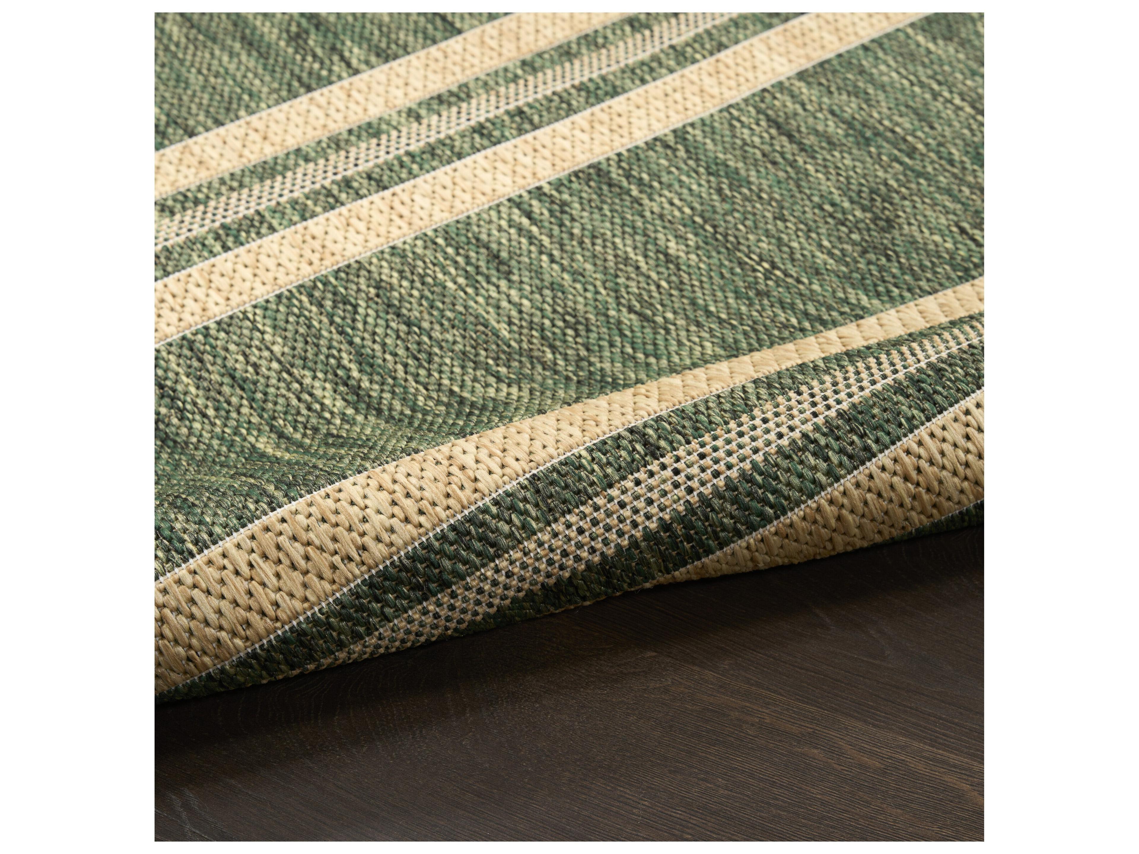 Nourison Hrzon Striped Runner Area Rug