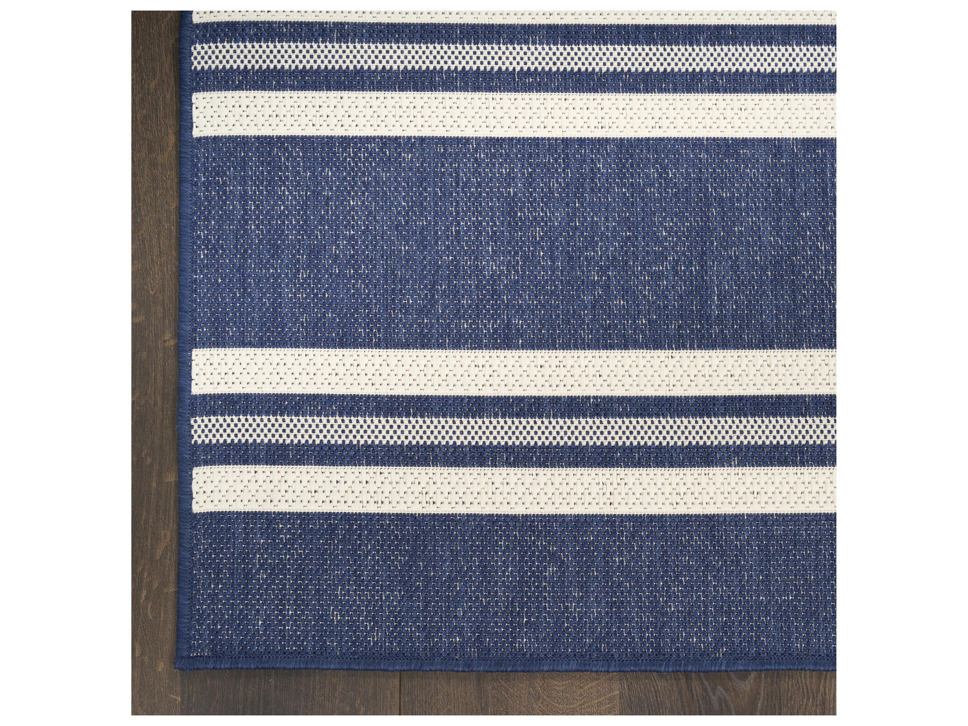 Nourison Hrzon Striped Runner Area Rug