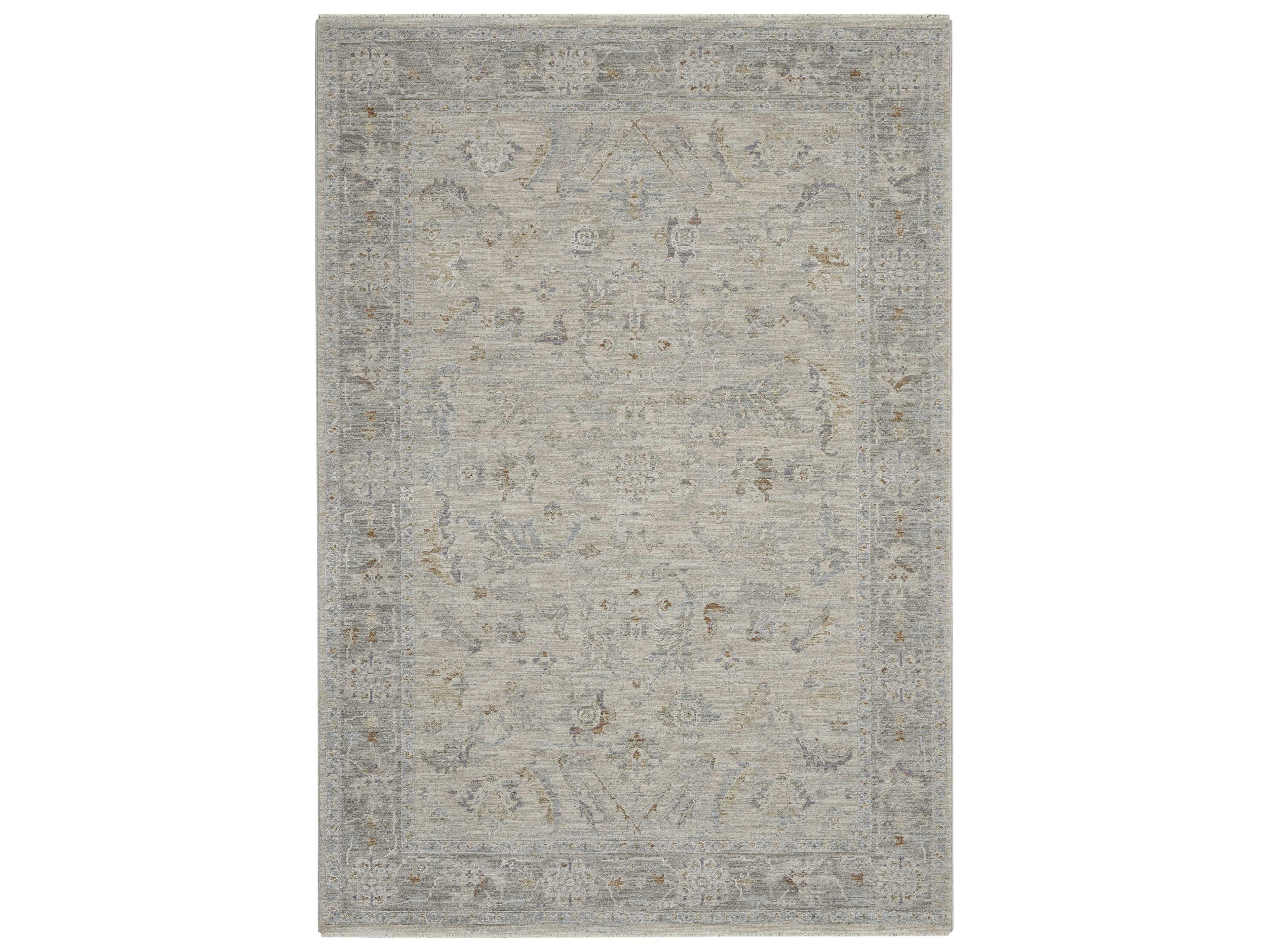 Infinite Collection Area Rug in Light Grey Farmhouse Style
