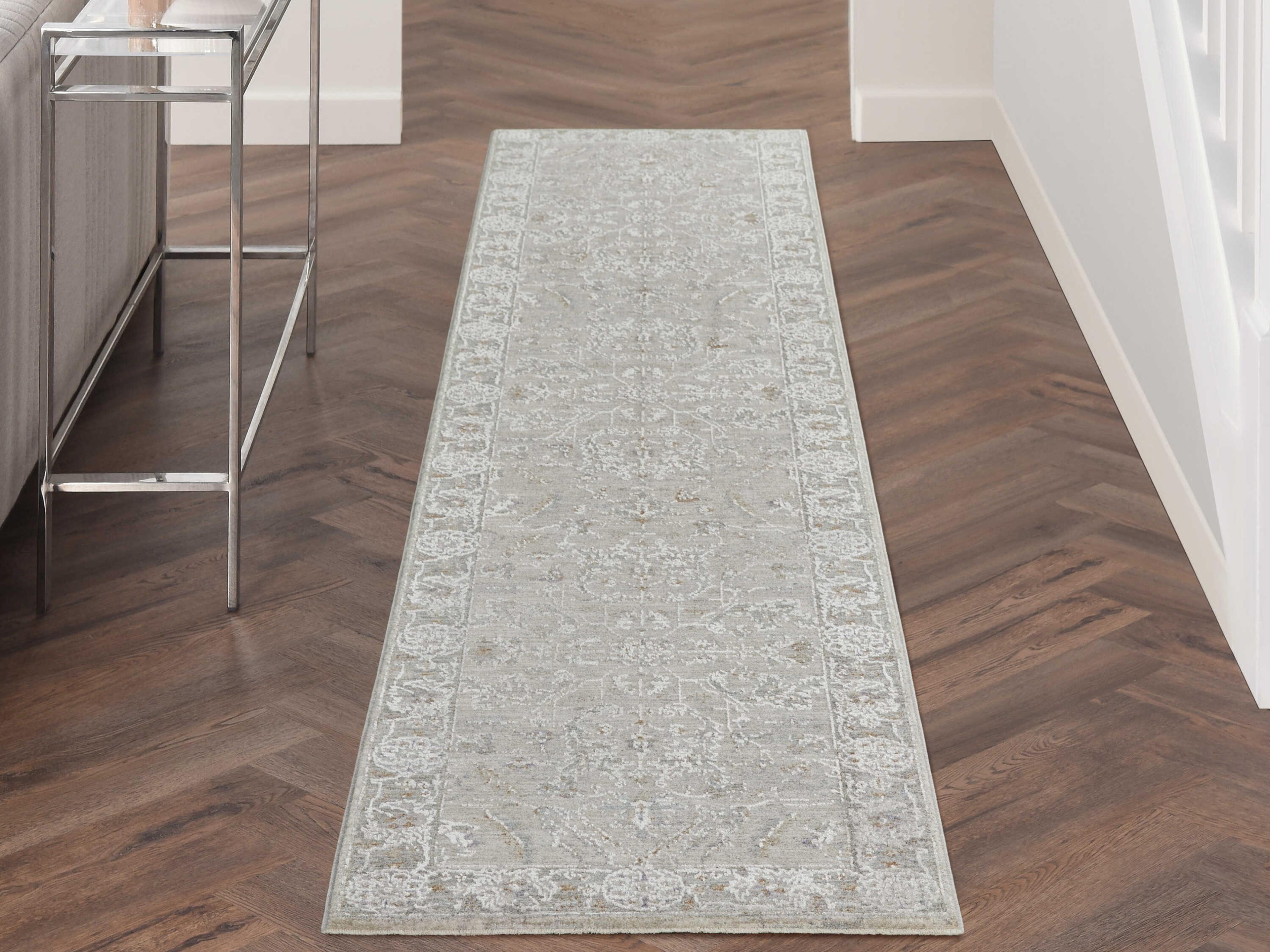 Nourison Infinite Bordered Runner Area Rug
