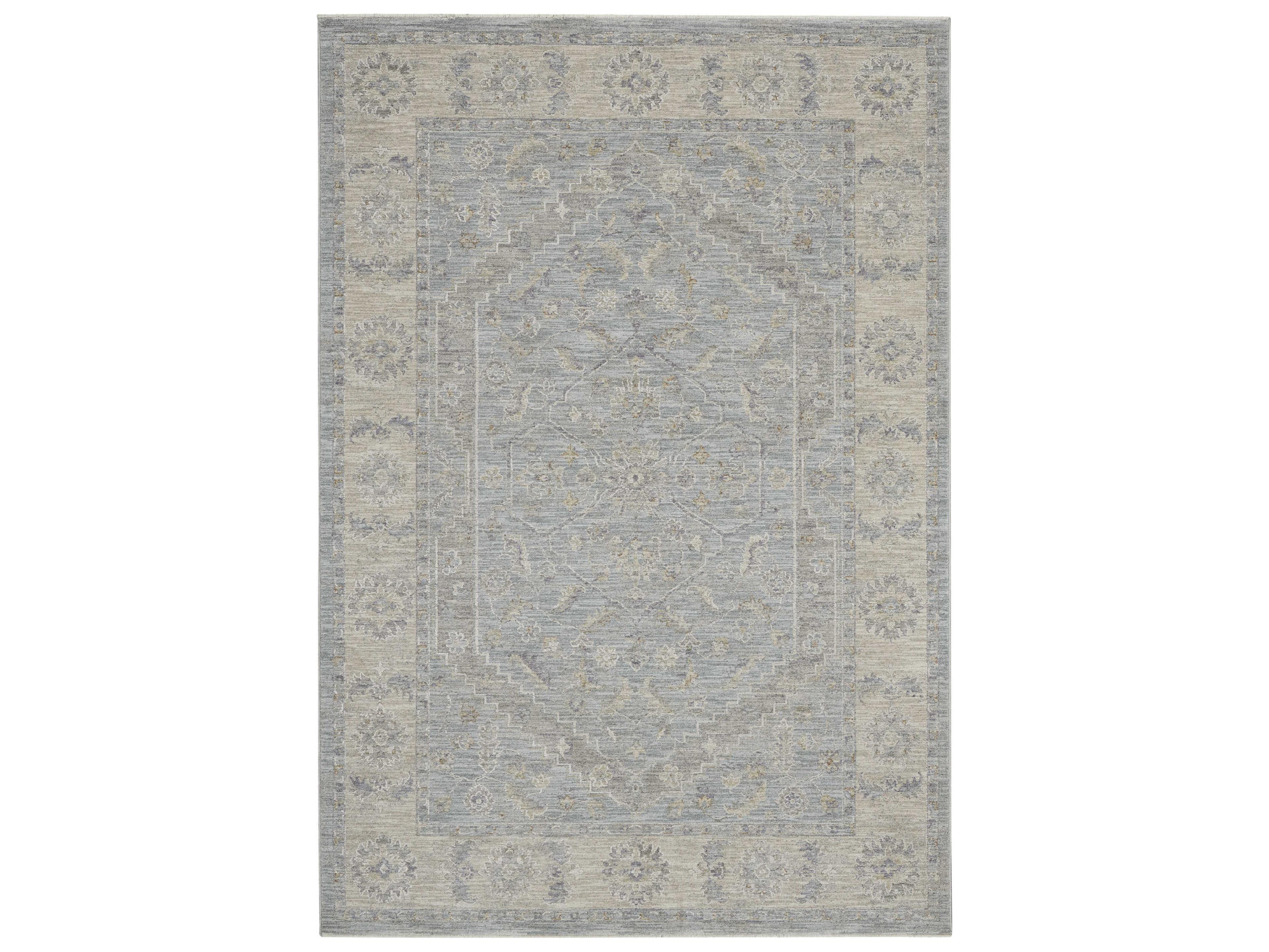 Infinite Area Rug Persian Medallion Vintage Blue