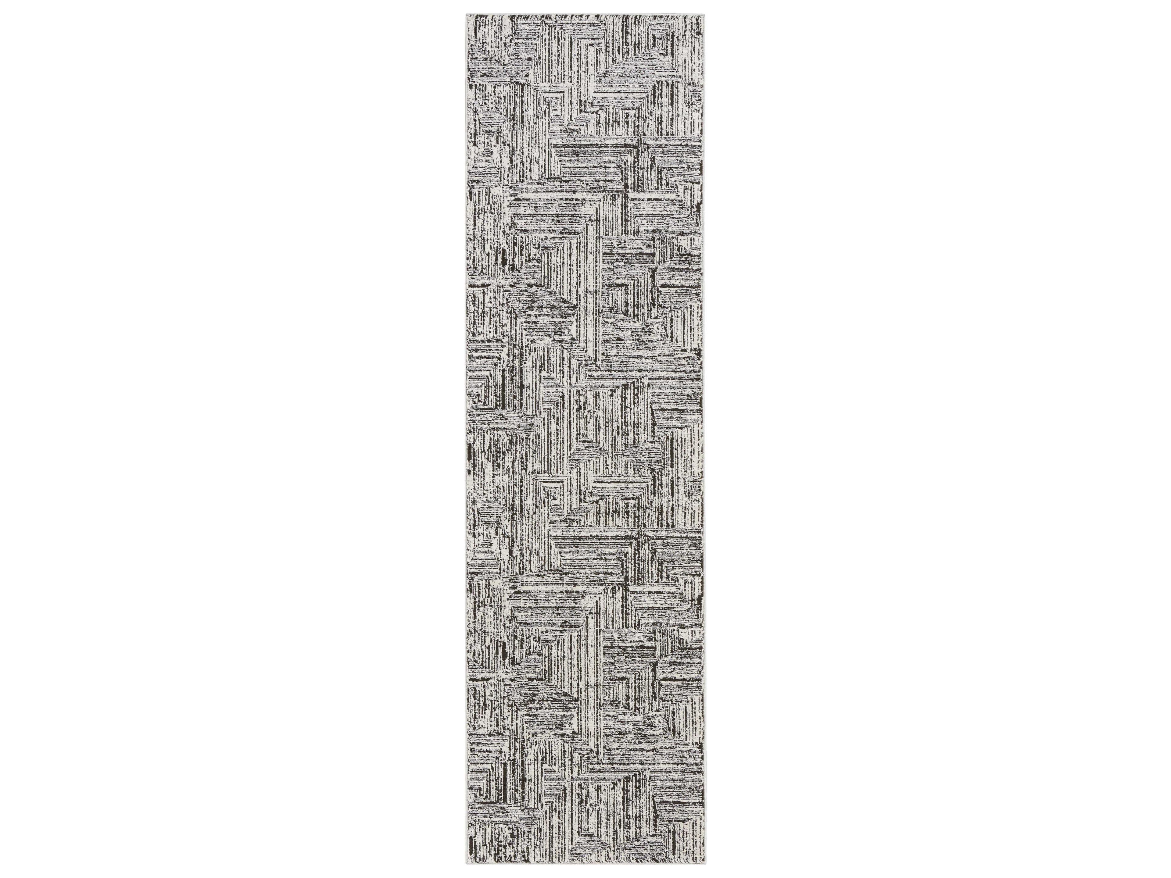 Ck024 Irradiant Geometric Runner Area Rug