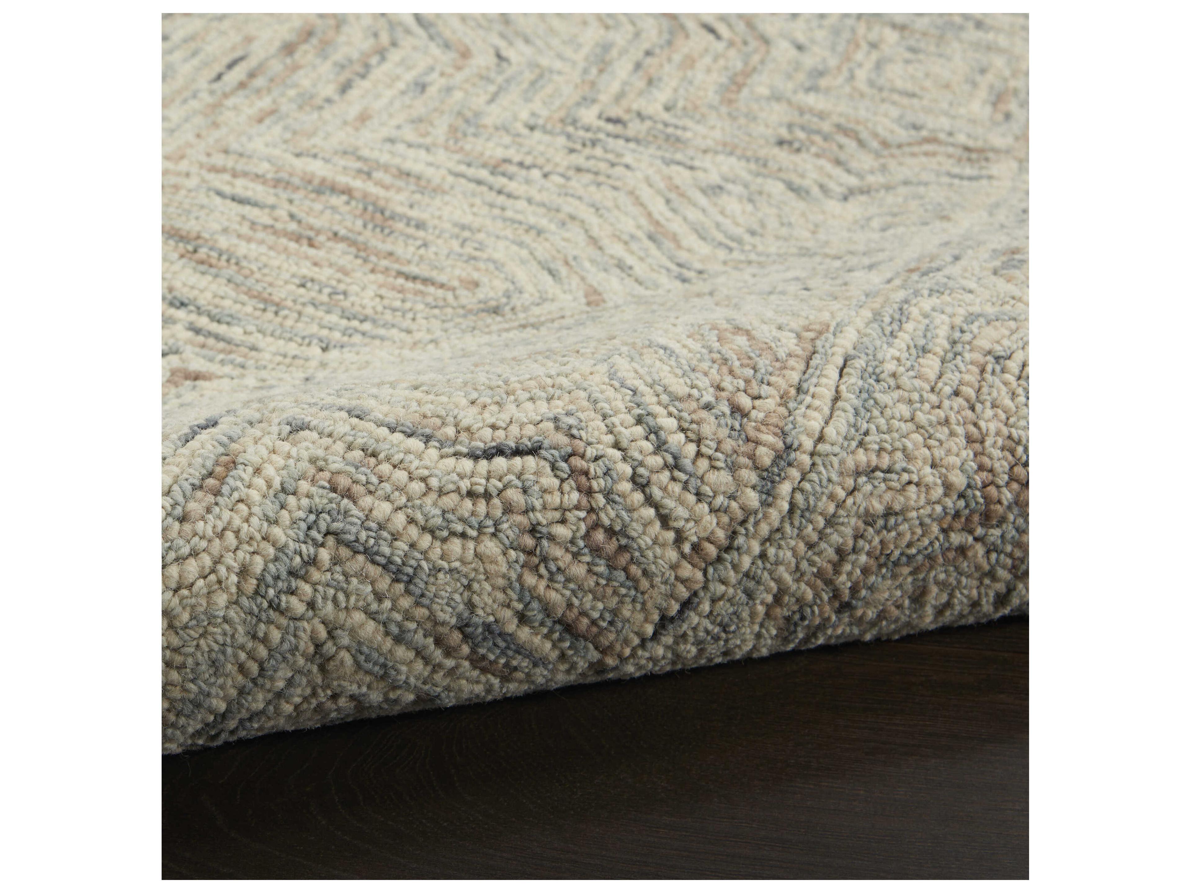 Nourison Interlock Bordered Runner Area Rug