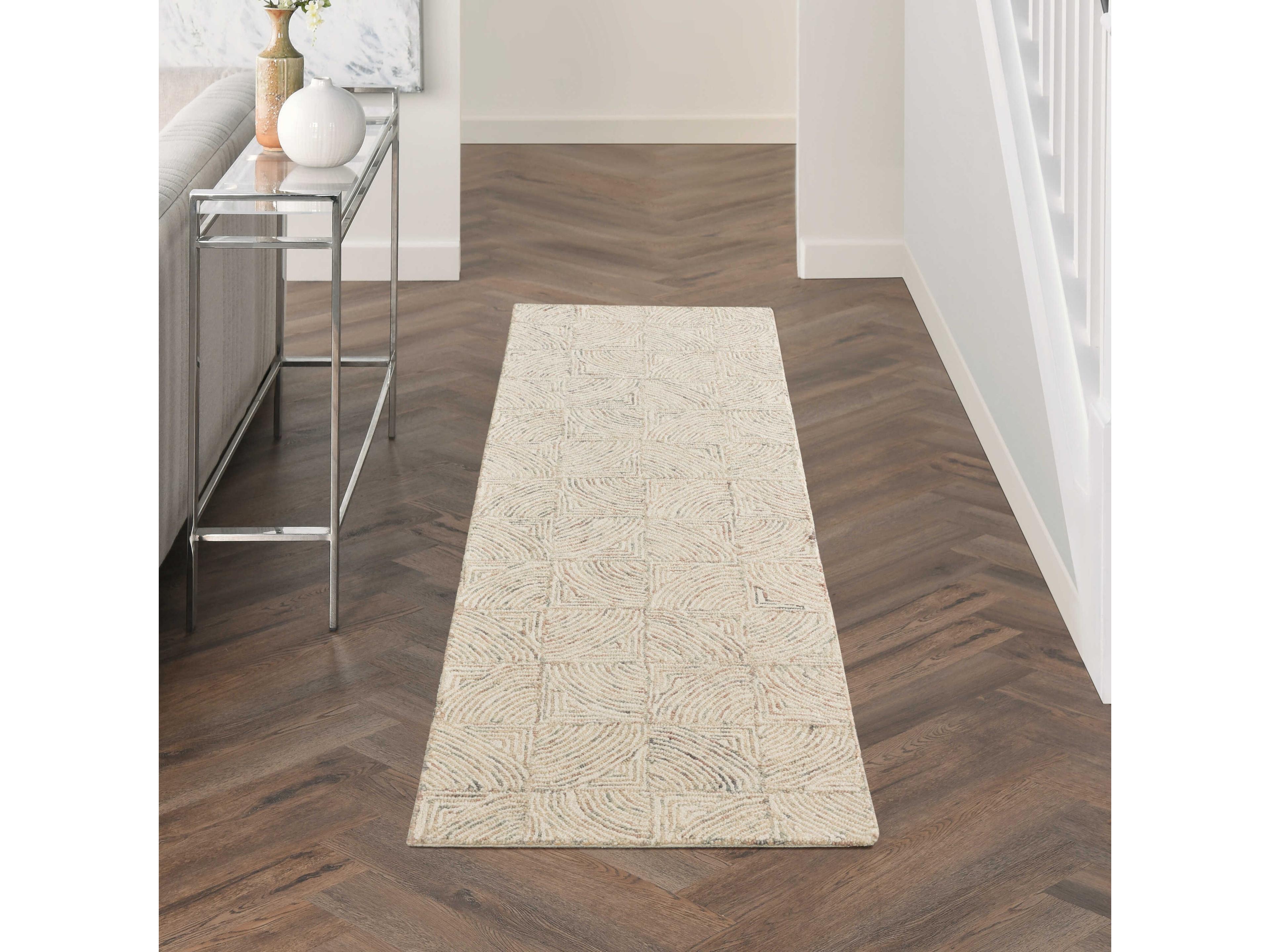 Nourison Interlock Geometric Runner Area Rug