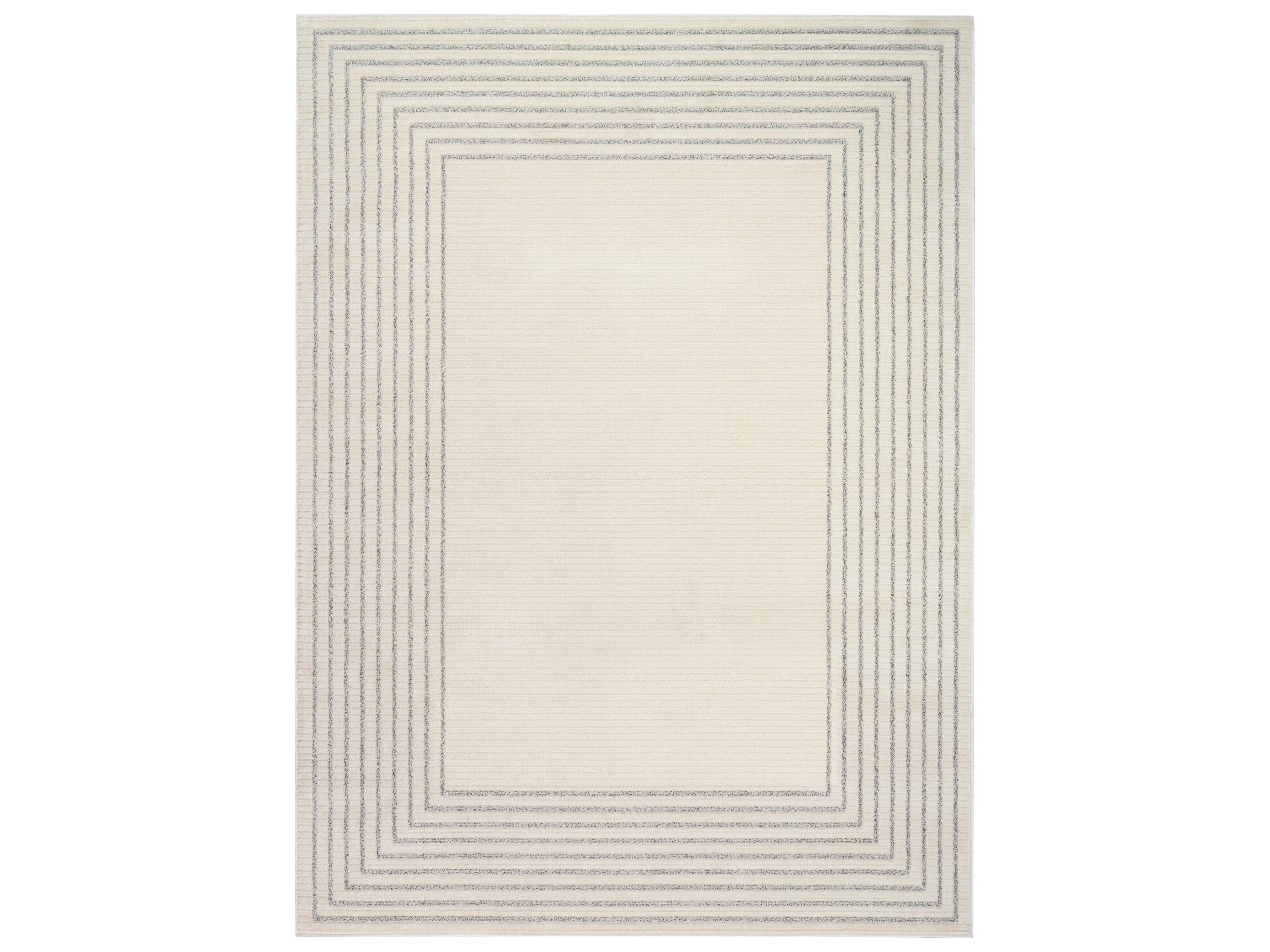 Ivory Hues Geometric Area Rug