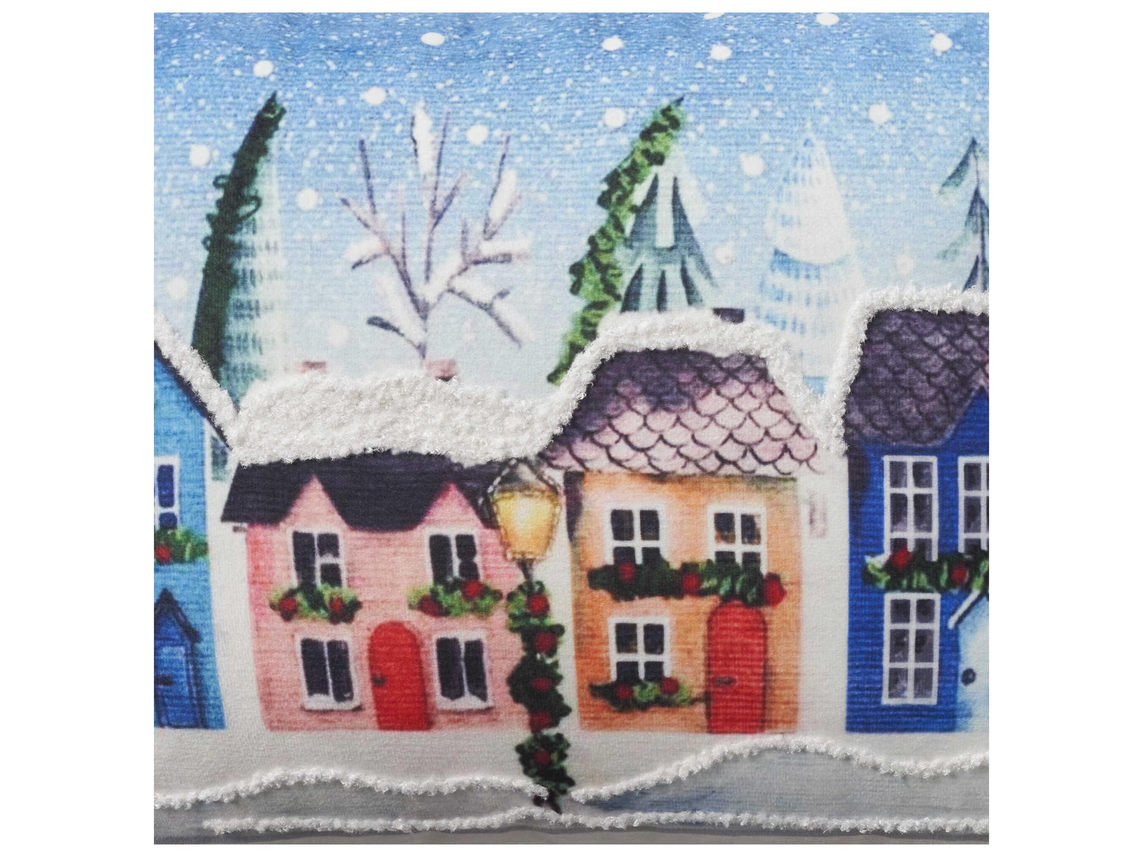 Nourison Holiday Pillows Multicolor 14" x 22" Love Crab Pillow