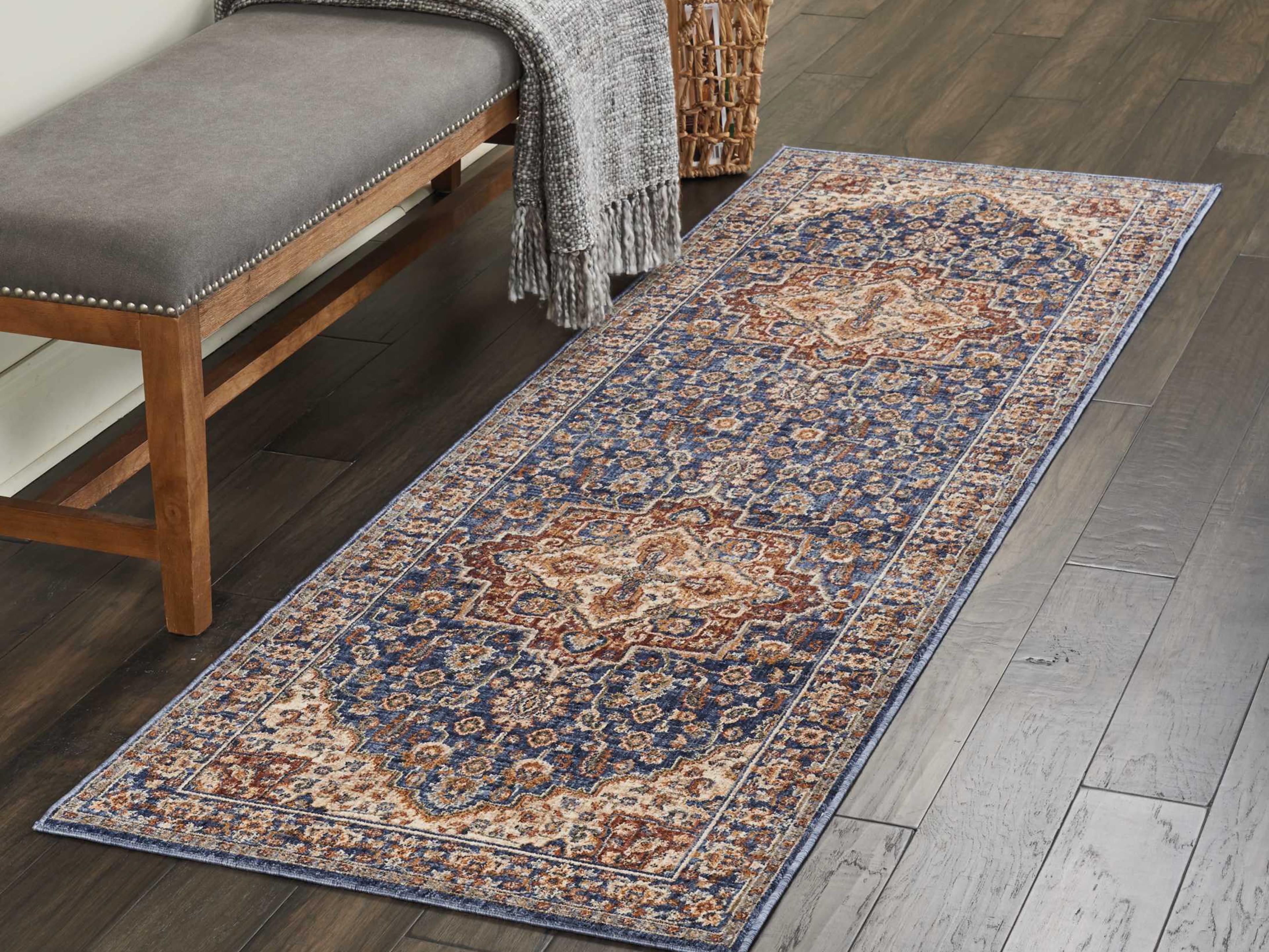 Nourison Lagos Bordered Runner Area Rug