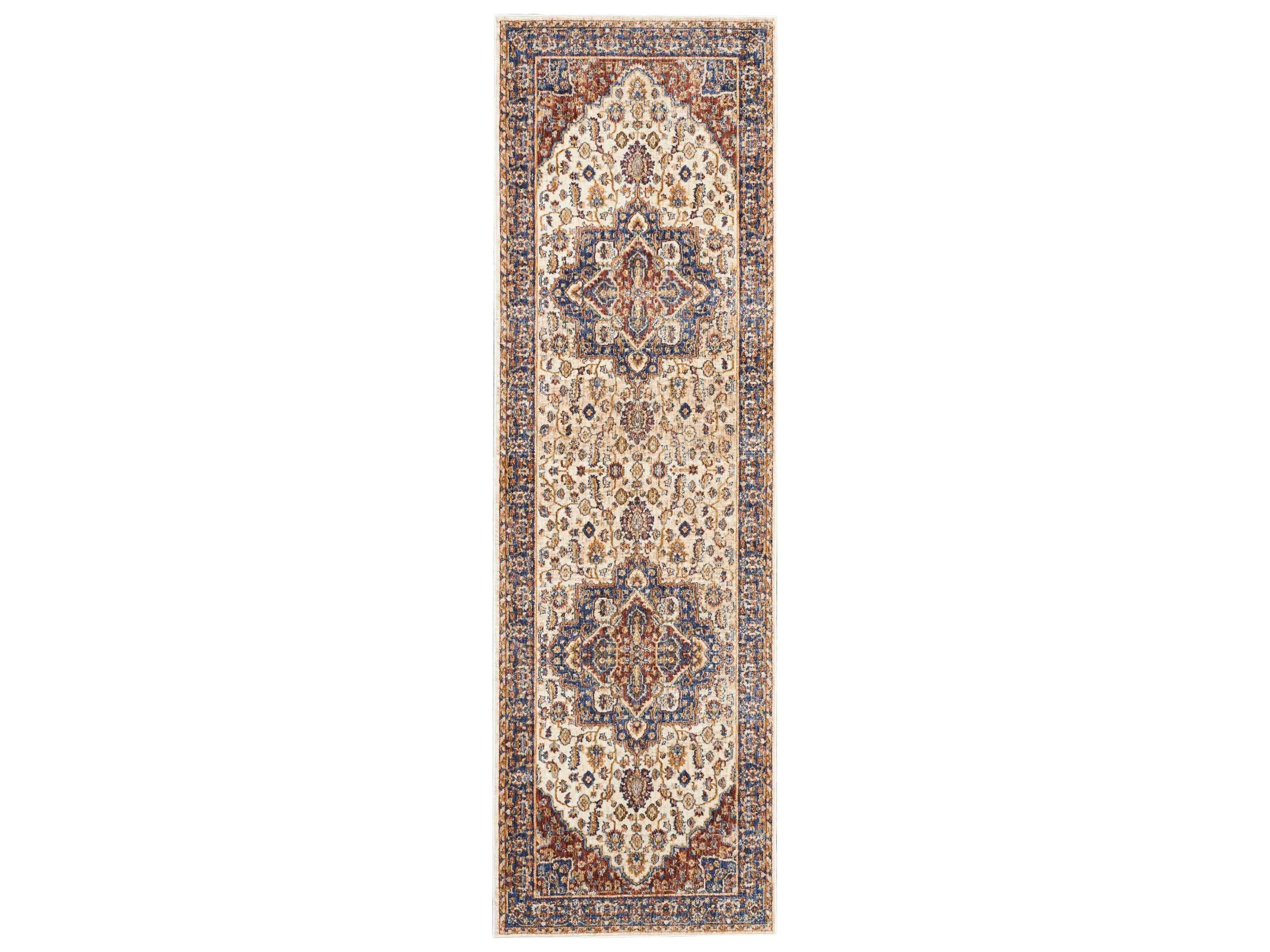 Lagos Bordered Runner Area Rug
