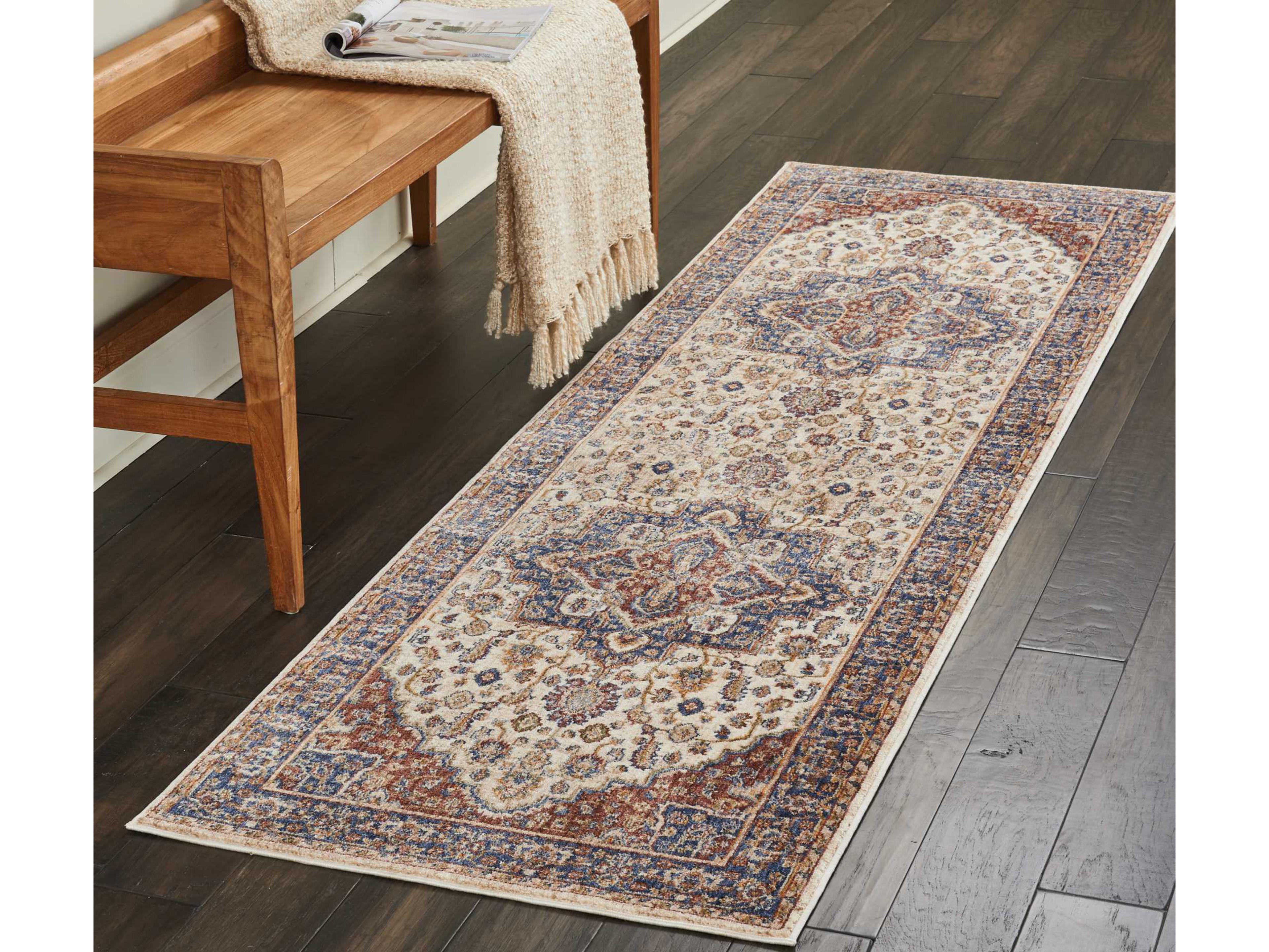 Nourison Lagos Bordered Runner Area Rug