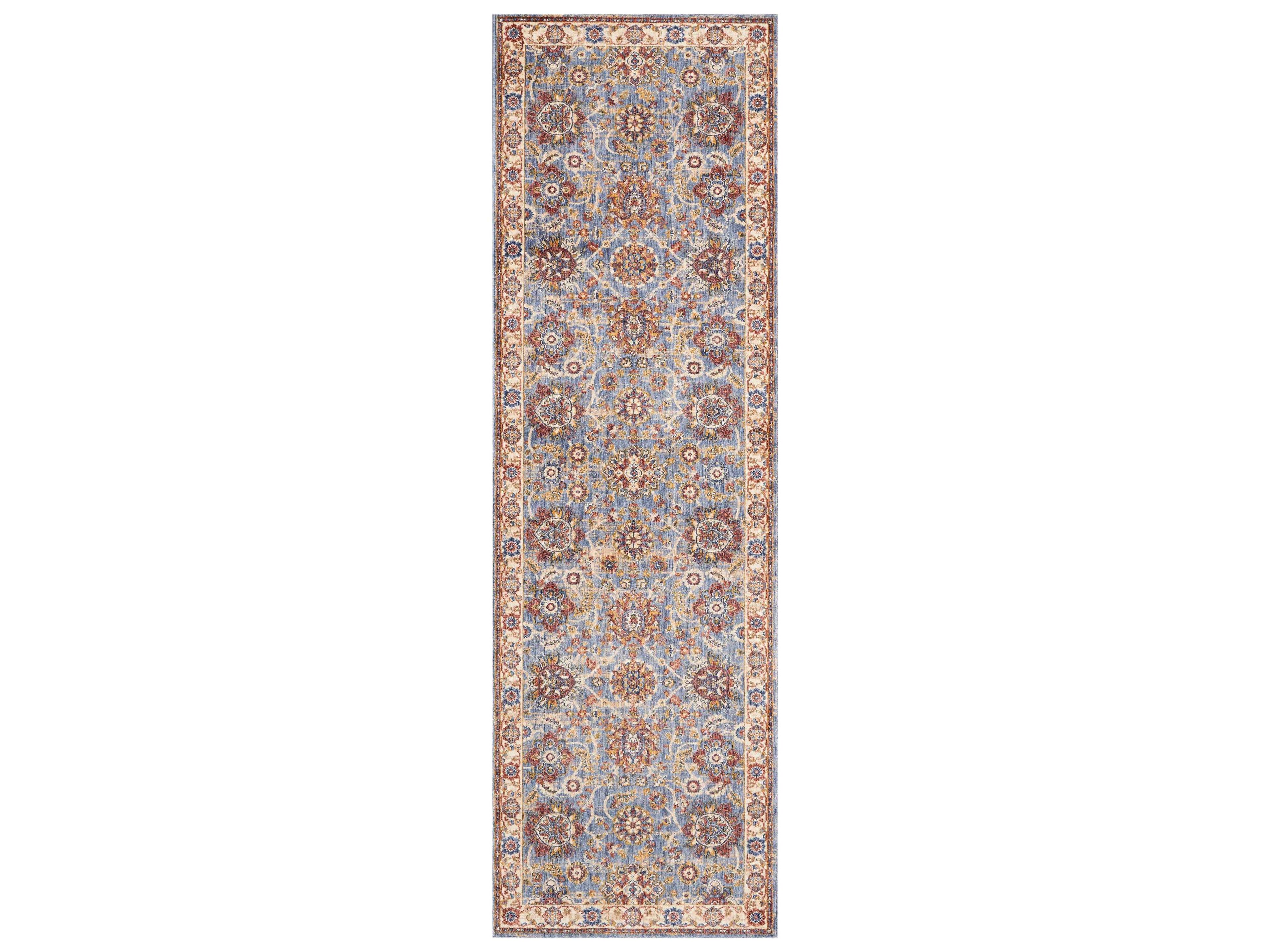 Lagos Bordered Runner Area Rug