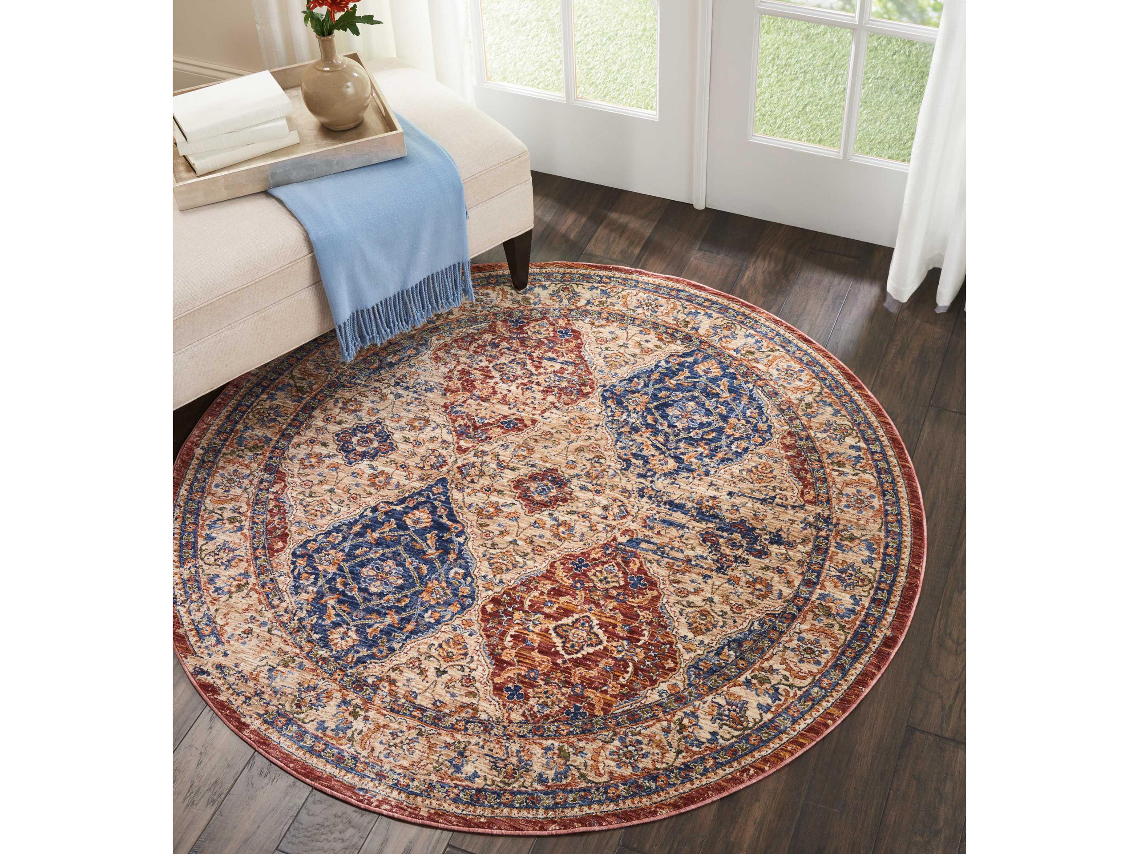 Nourison Lagos Bordered Area Rug
