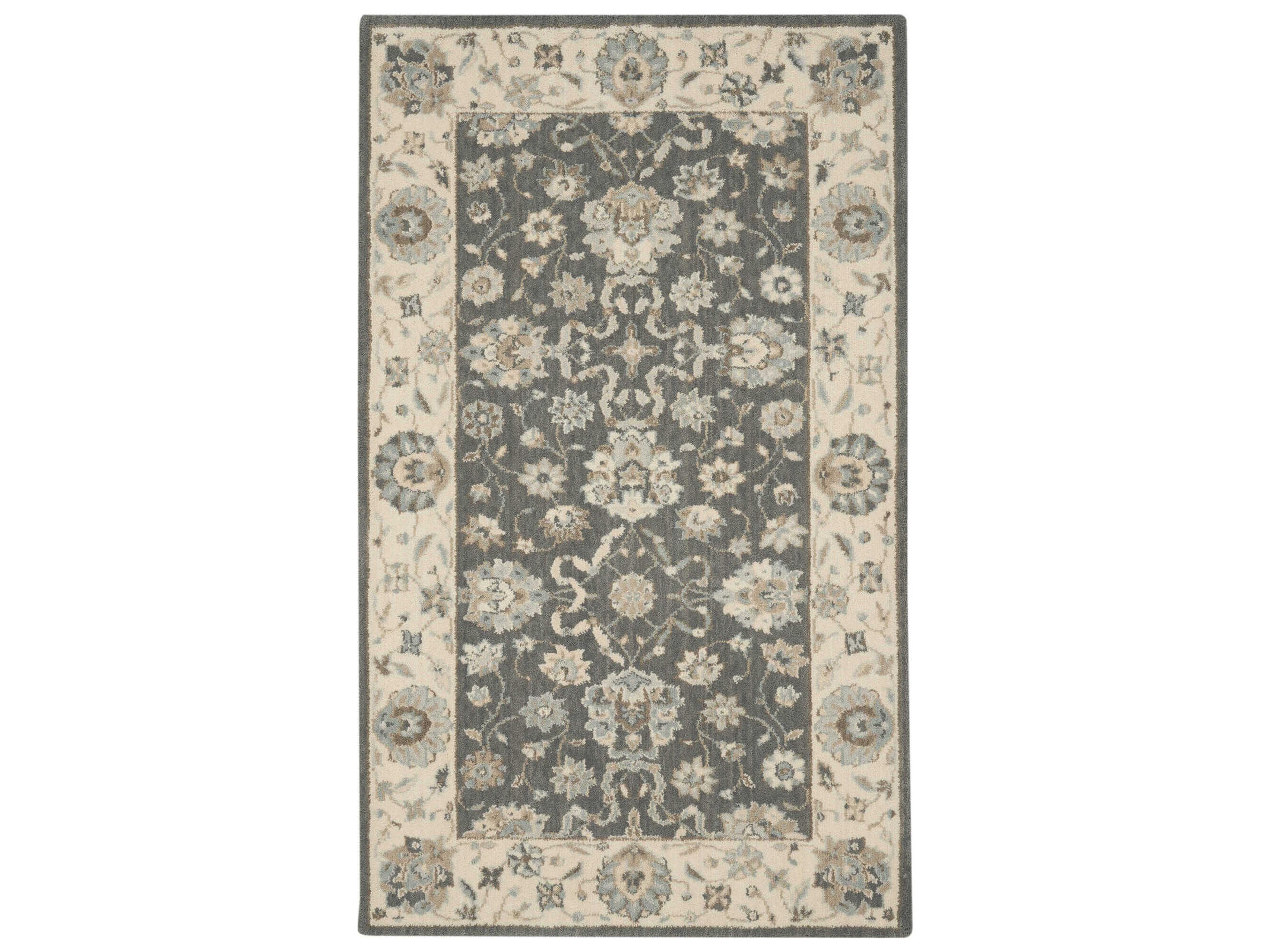 Living Treasures Bordered Area Rug